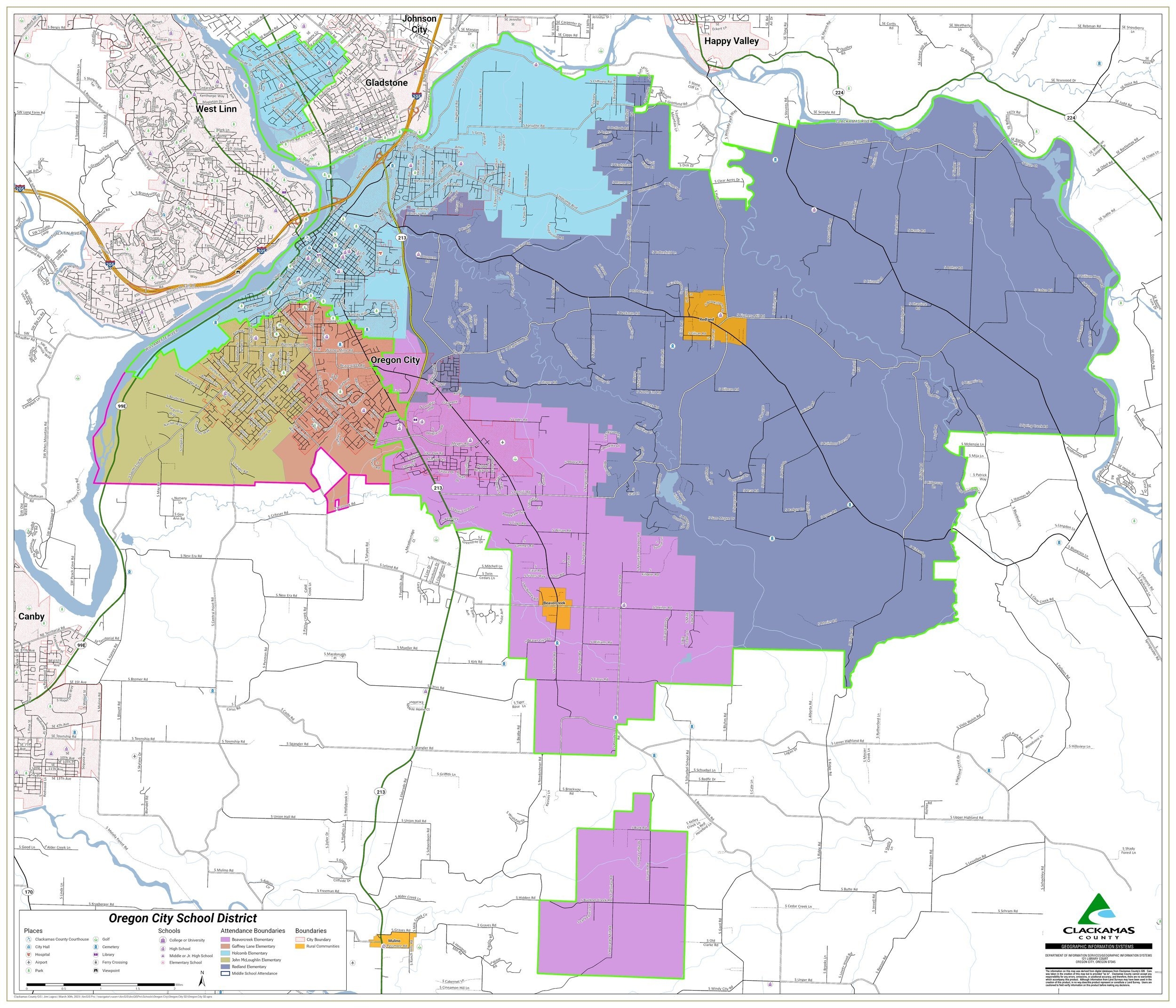 Boundary Maps Oregon City School District 62