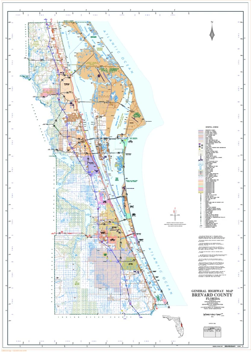 map of brevard county florida