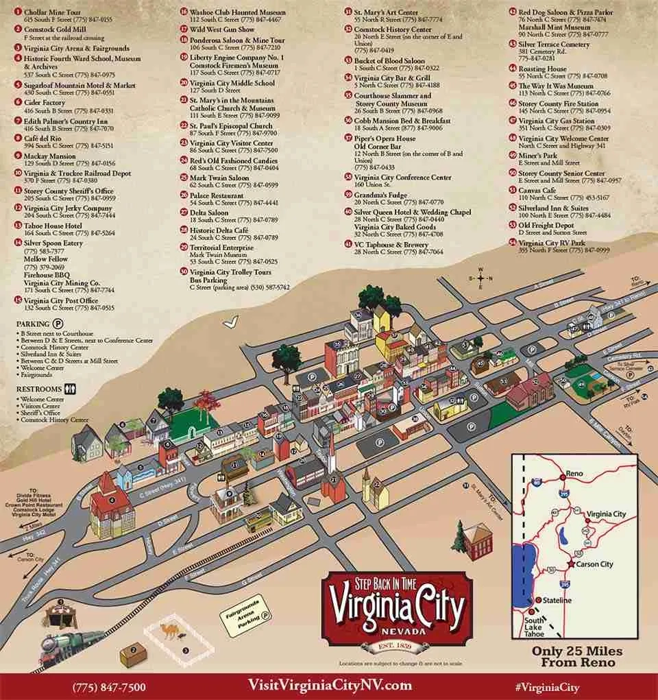 Brochure Maps Virginia City