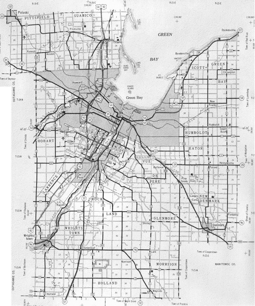 Brown County Wisconsin Maps And Gazetteers Brown County Wisconsin Maps And Gazetteers