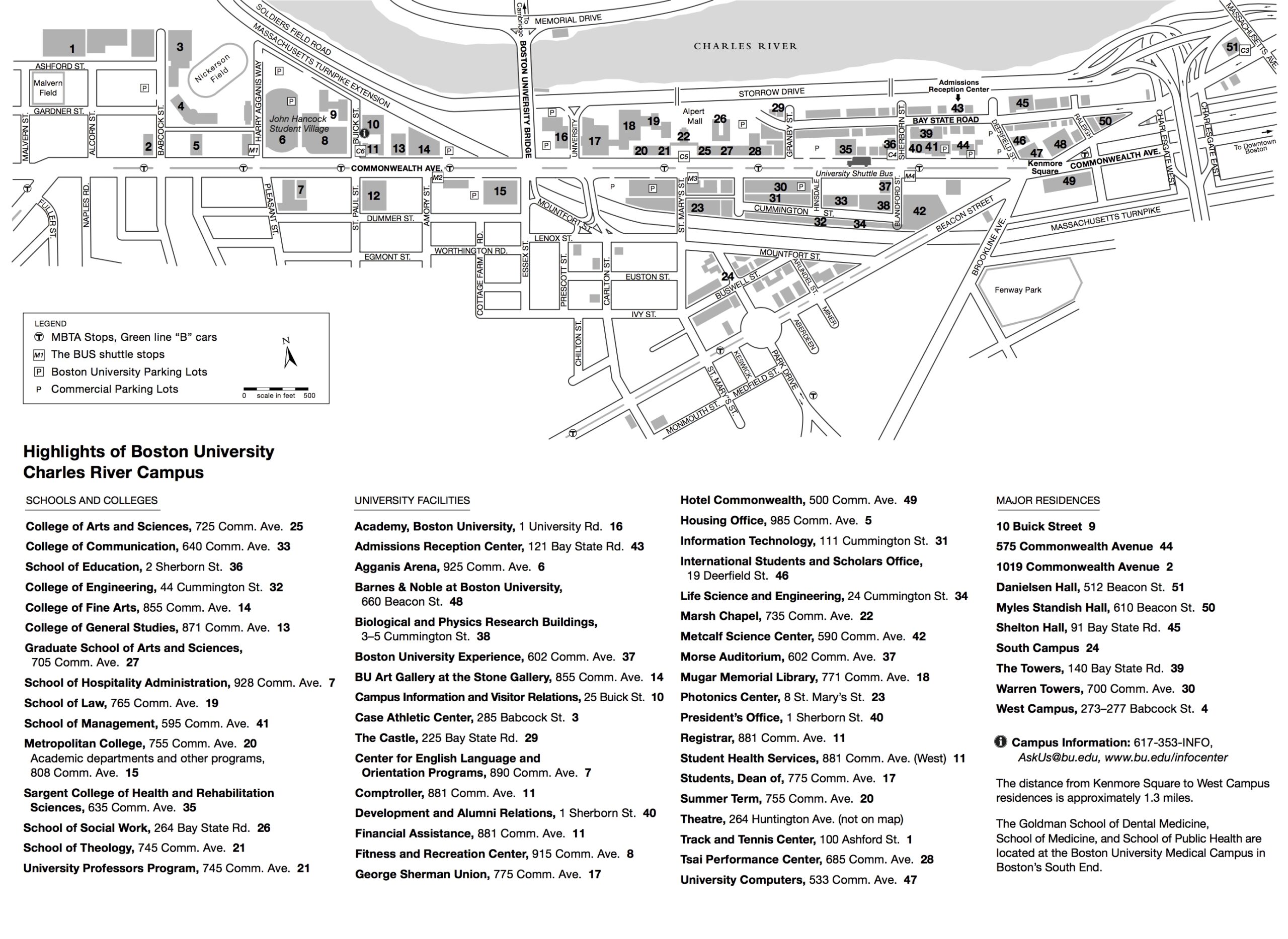BU Charles River Campus Map New England Center For Investigative Reporting