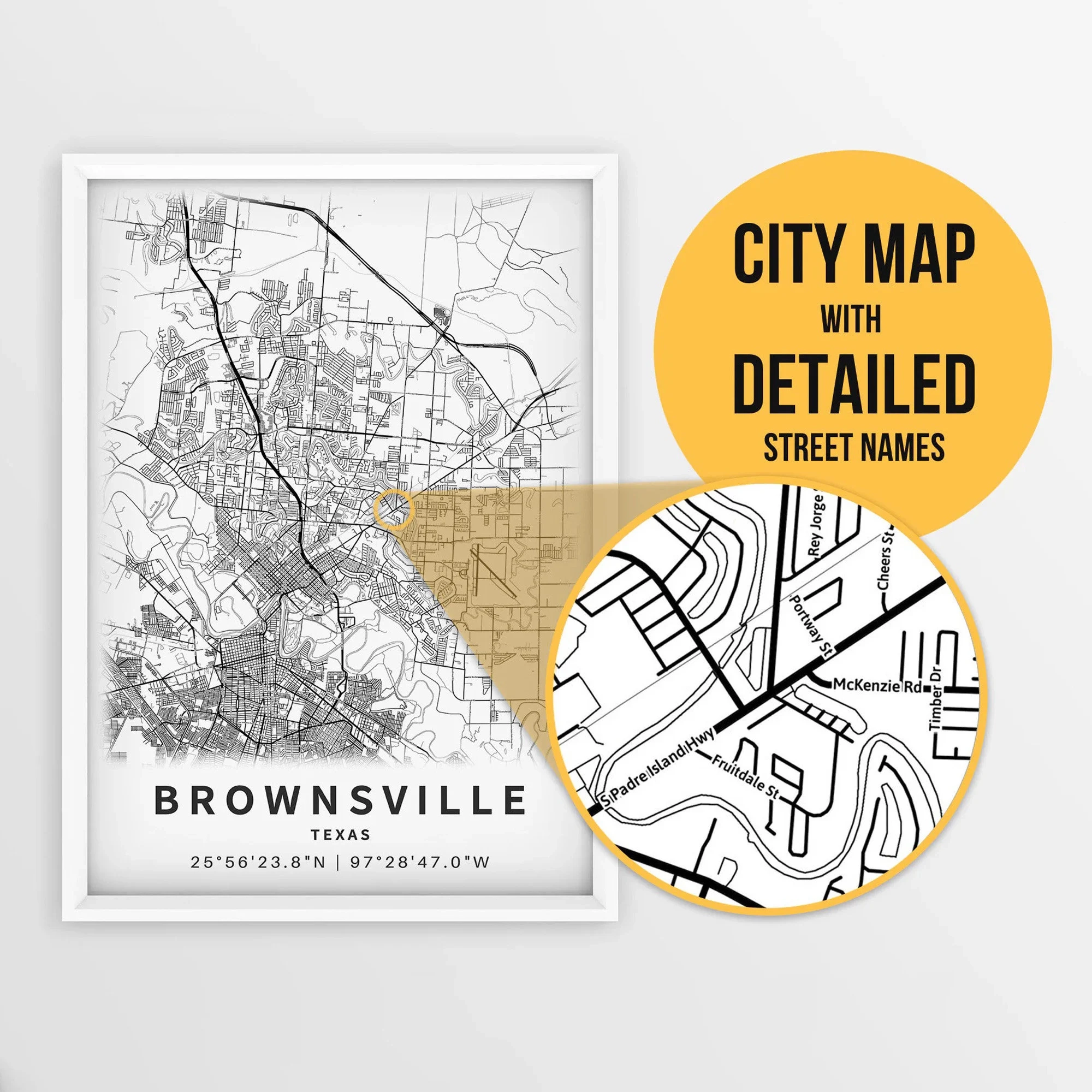 brownsville city map