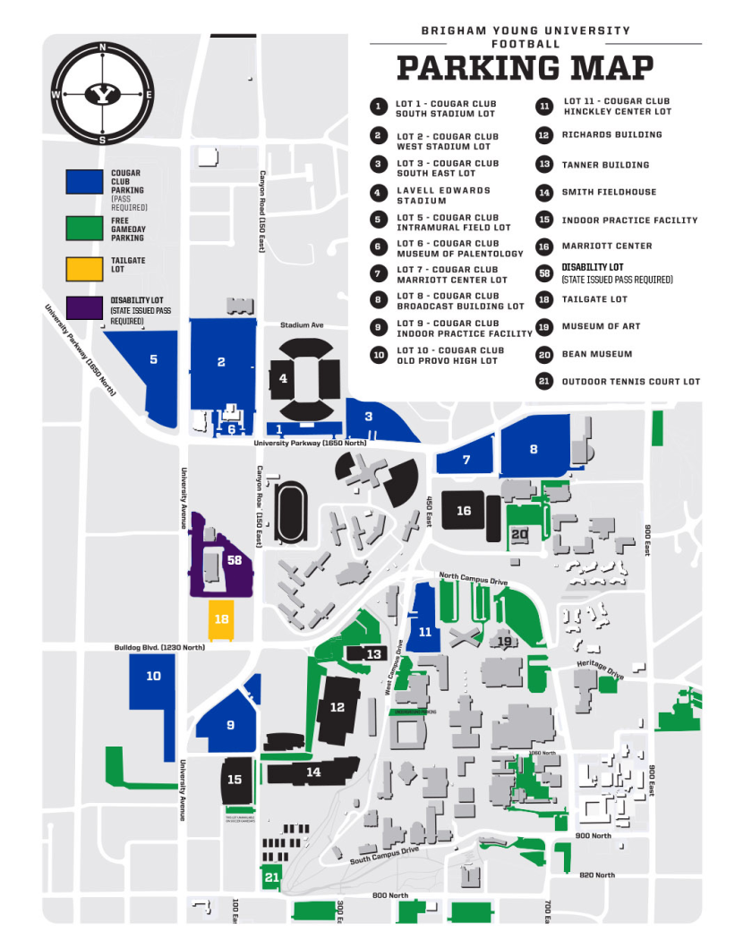 byu campus map byu campus map