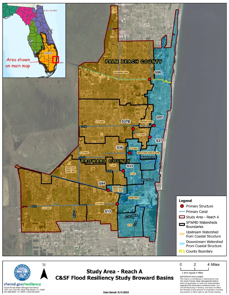 C SF Flood Resiliency Study Broward Basins Section 203 South Florida Water Management District