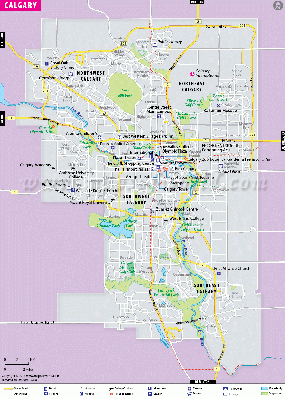 Calgary Canada Map Calgary Map Calgary Canada Map Calgary Map