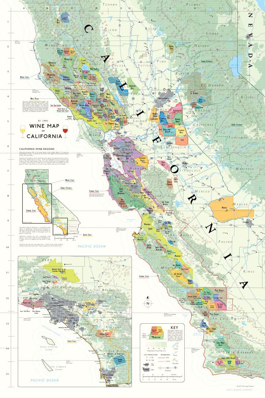 wine counties in california map