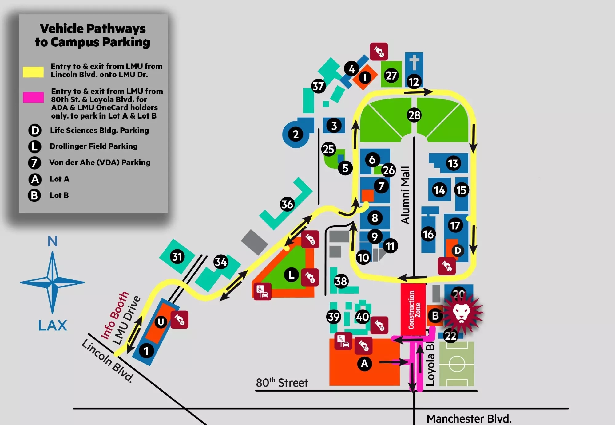 Campus Construction Will Impact Entry And Parking For LMU Basketball Loyola Marymount University Athletics Campus Construction Will Impact Entry And Parking For LMU Basketball Loyola Marymount University Athletics
