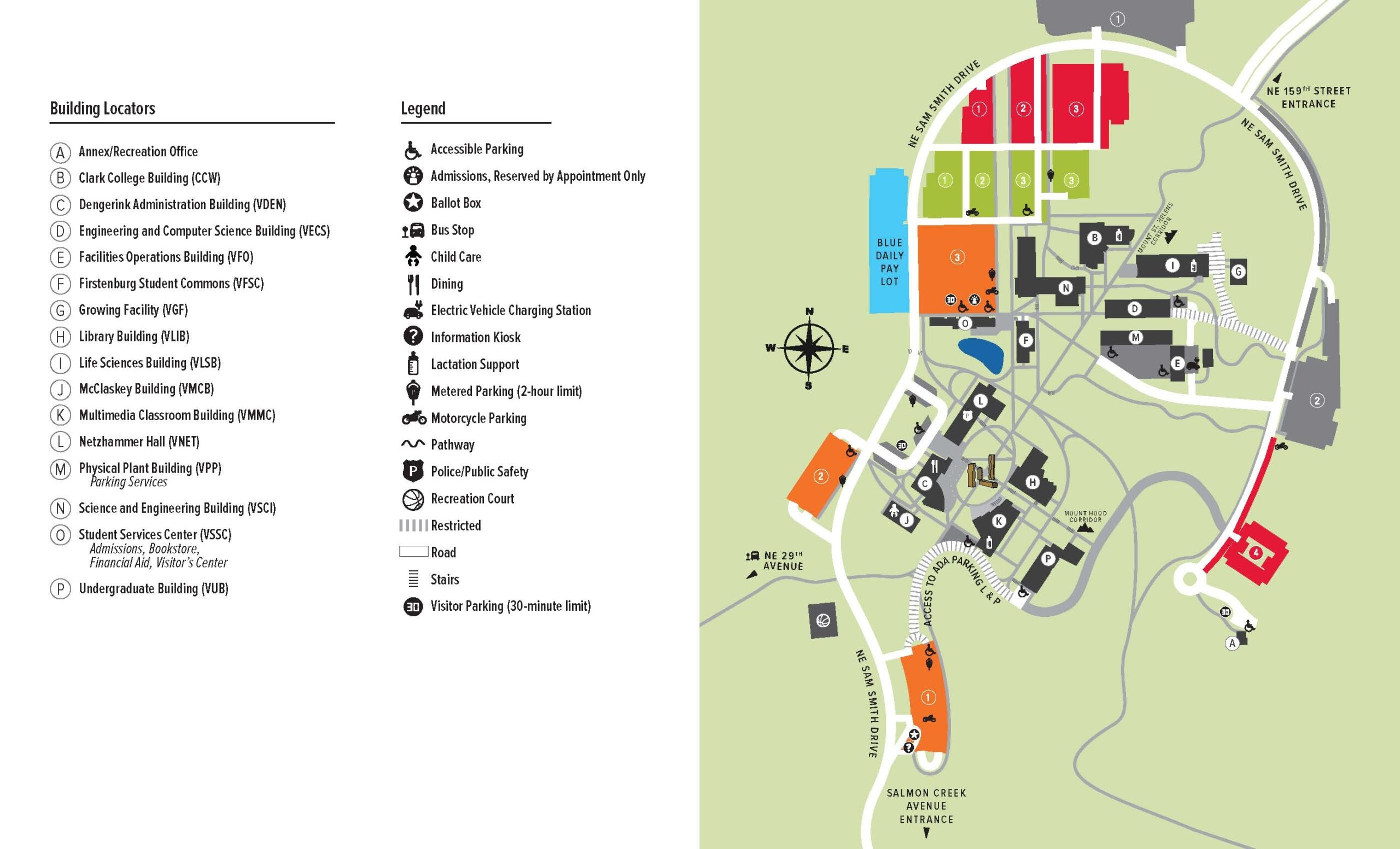 Campus Map And Directions About WSU Vancouver Campus Map And Directions About WSU Vancouver