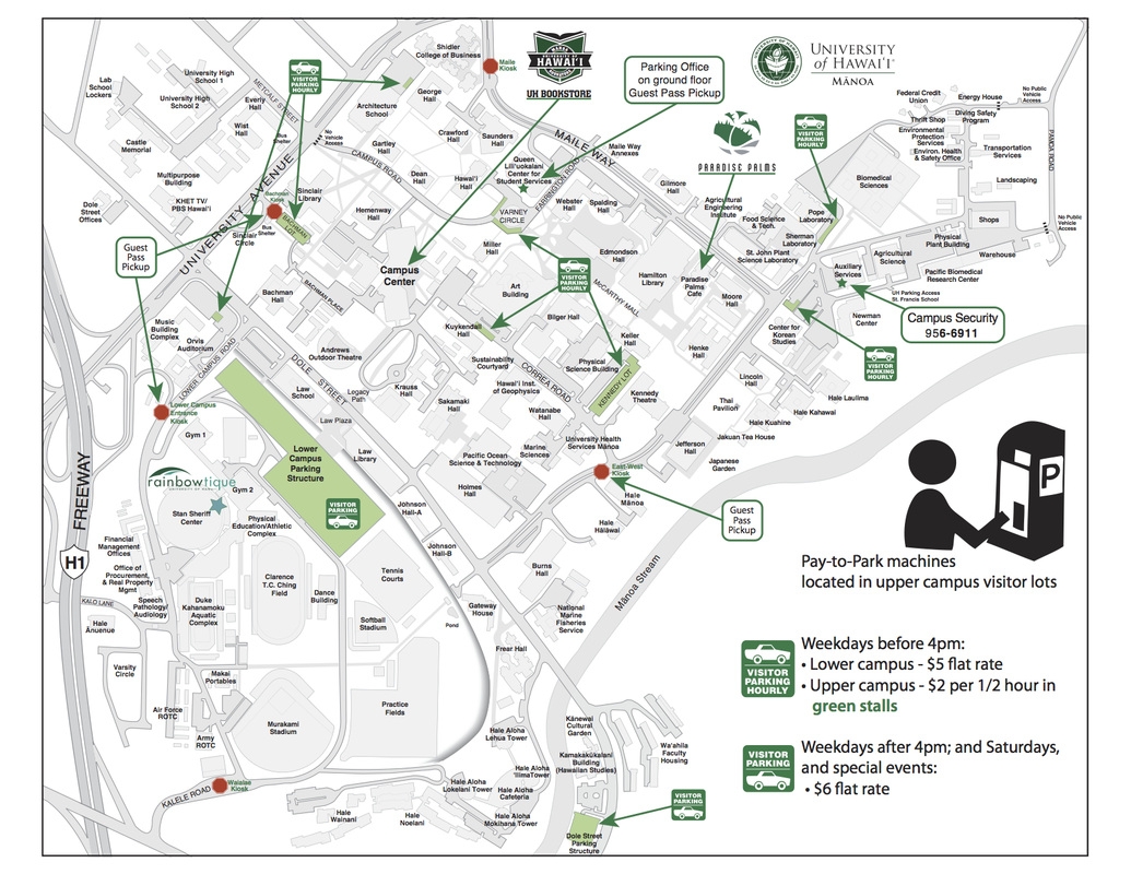 uh manoa campus map