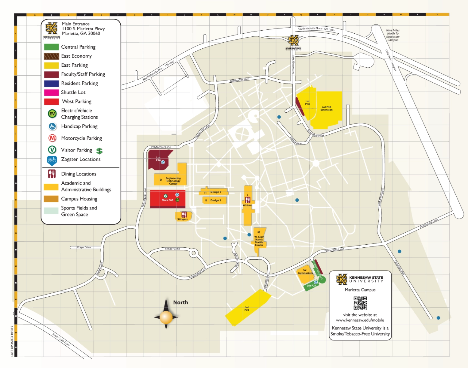 ksu kennesaw campus map