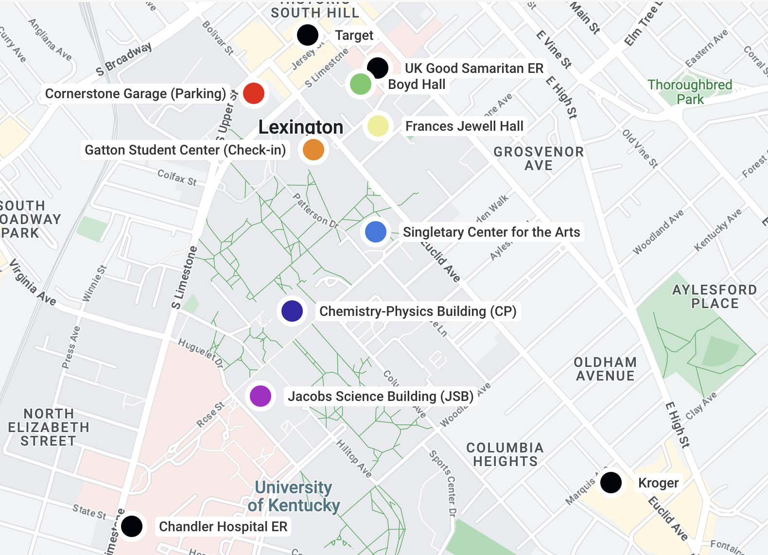 Campus Map Biennial Conference On Chemical Education