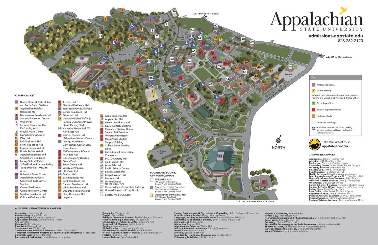 Campus Map By Appalachian State University Issuu Campus Map By Appalachian State University Issuu