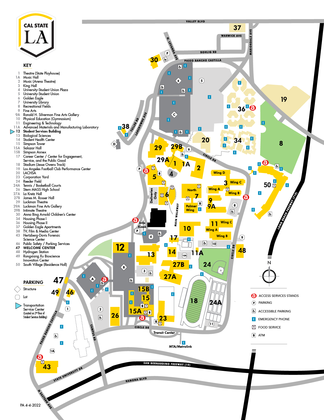 Campus Map Cal State LA