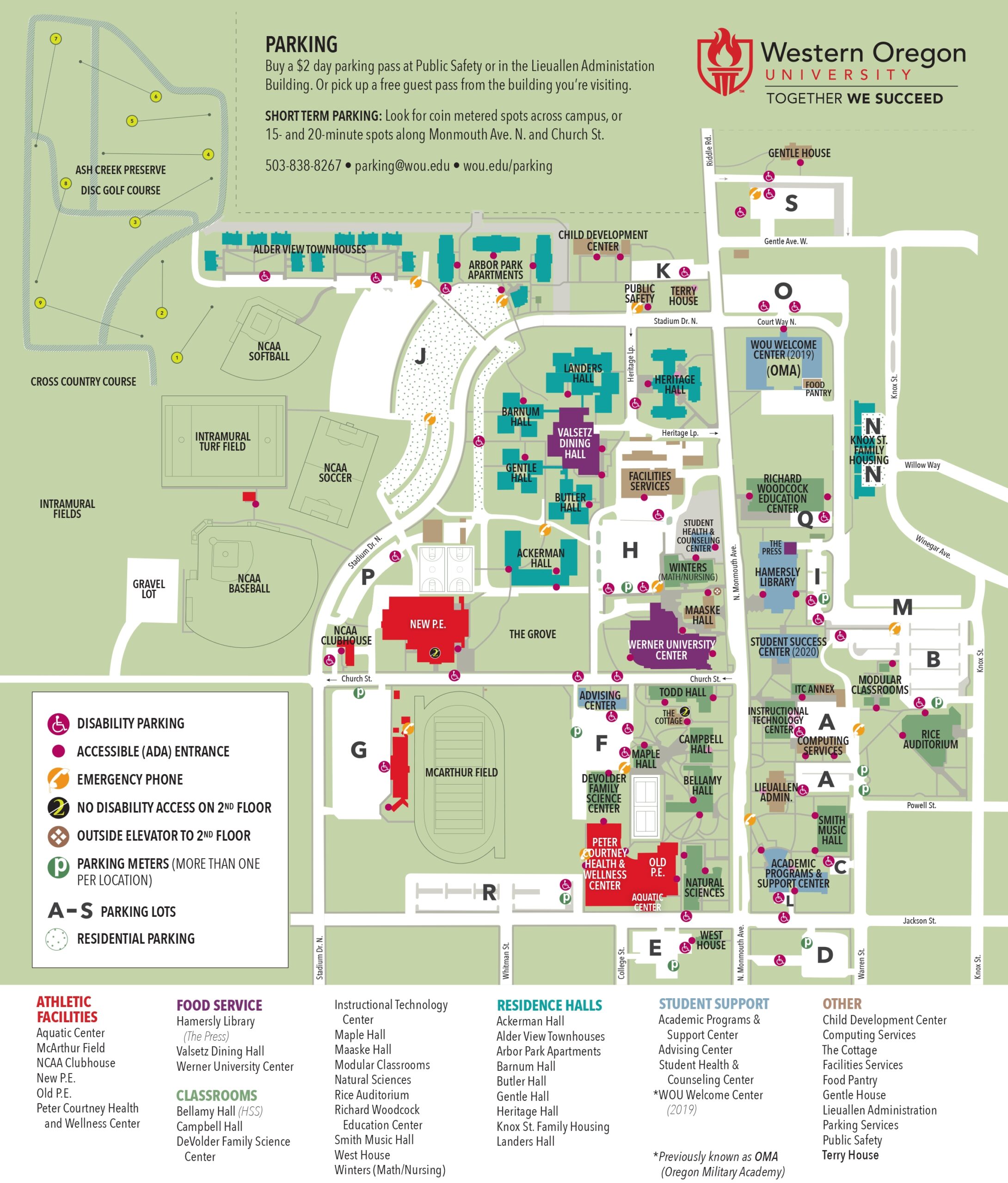 monmouth university campus map