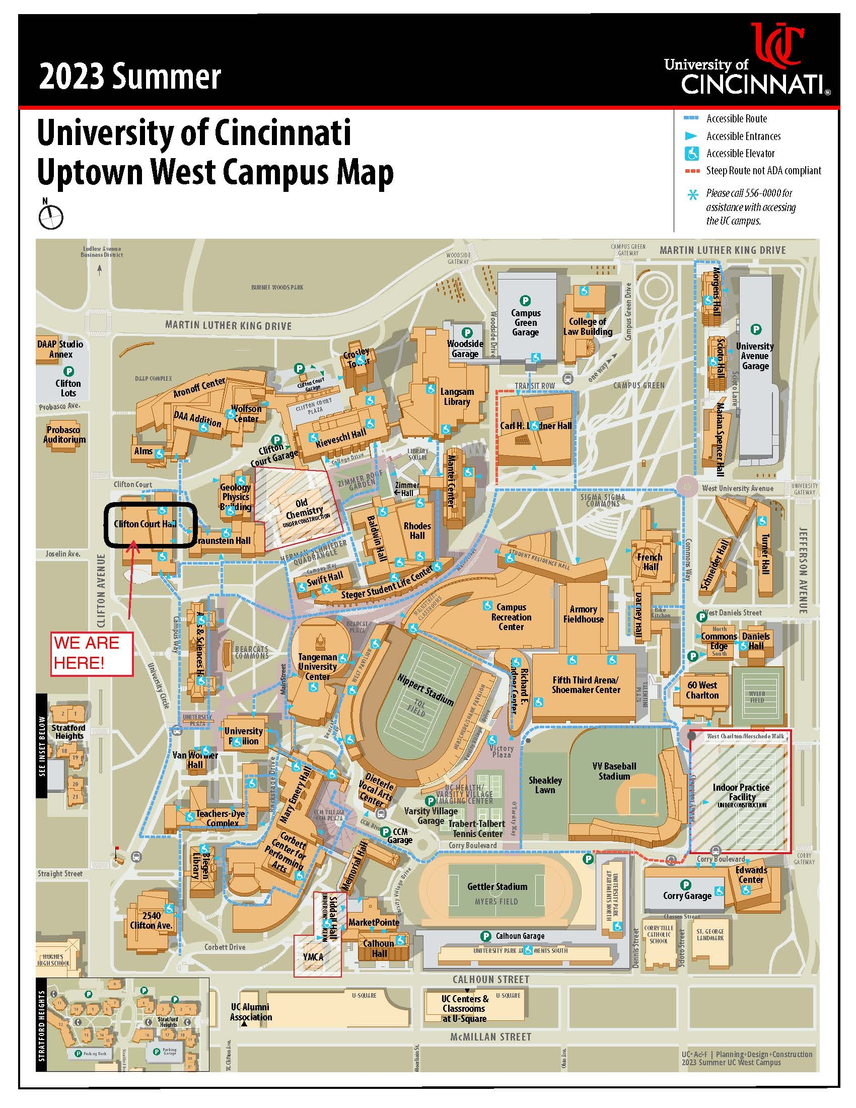 Campus Map CCRALL University Of Cincinnati