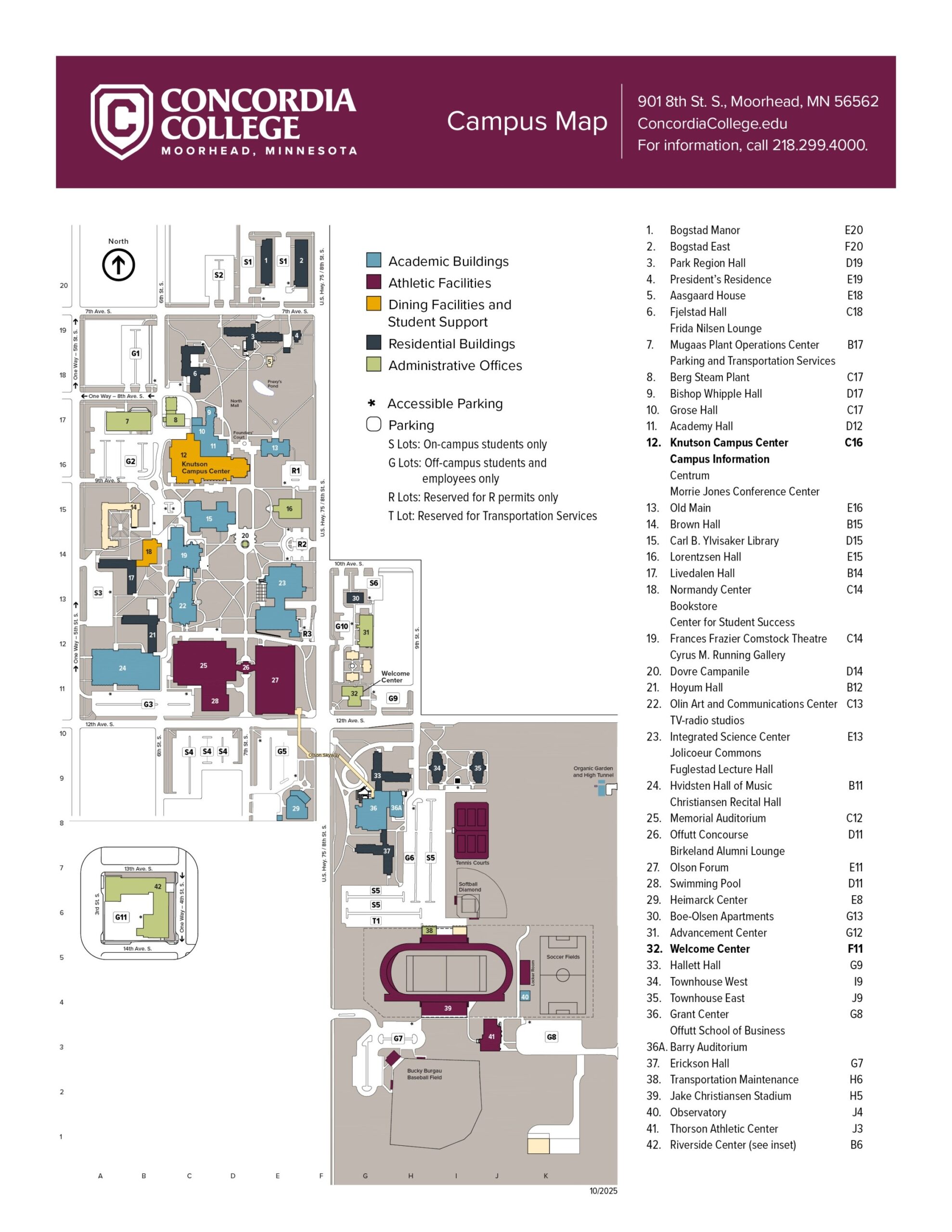 Campus Map Concordia College