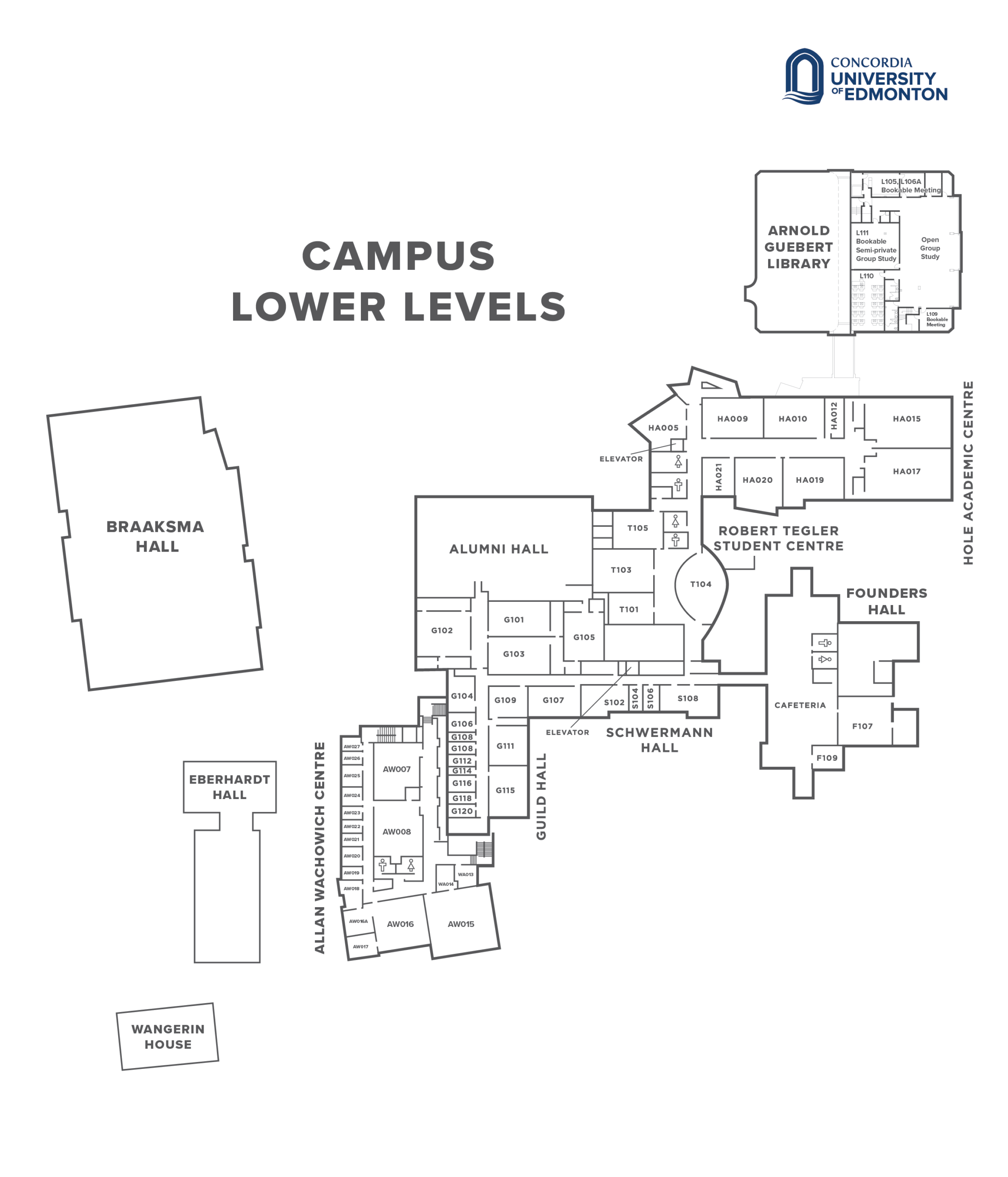 Campus Map Concordia University Of Edmonton