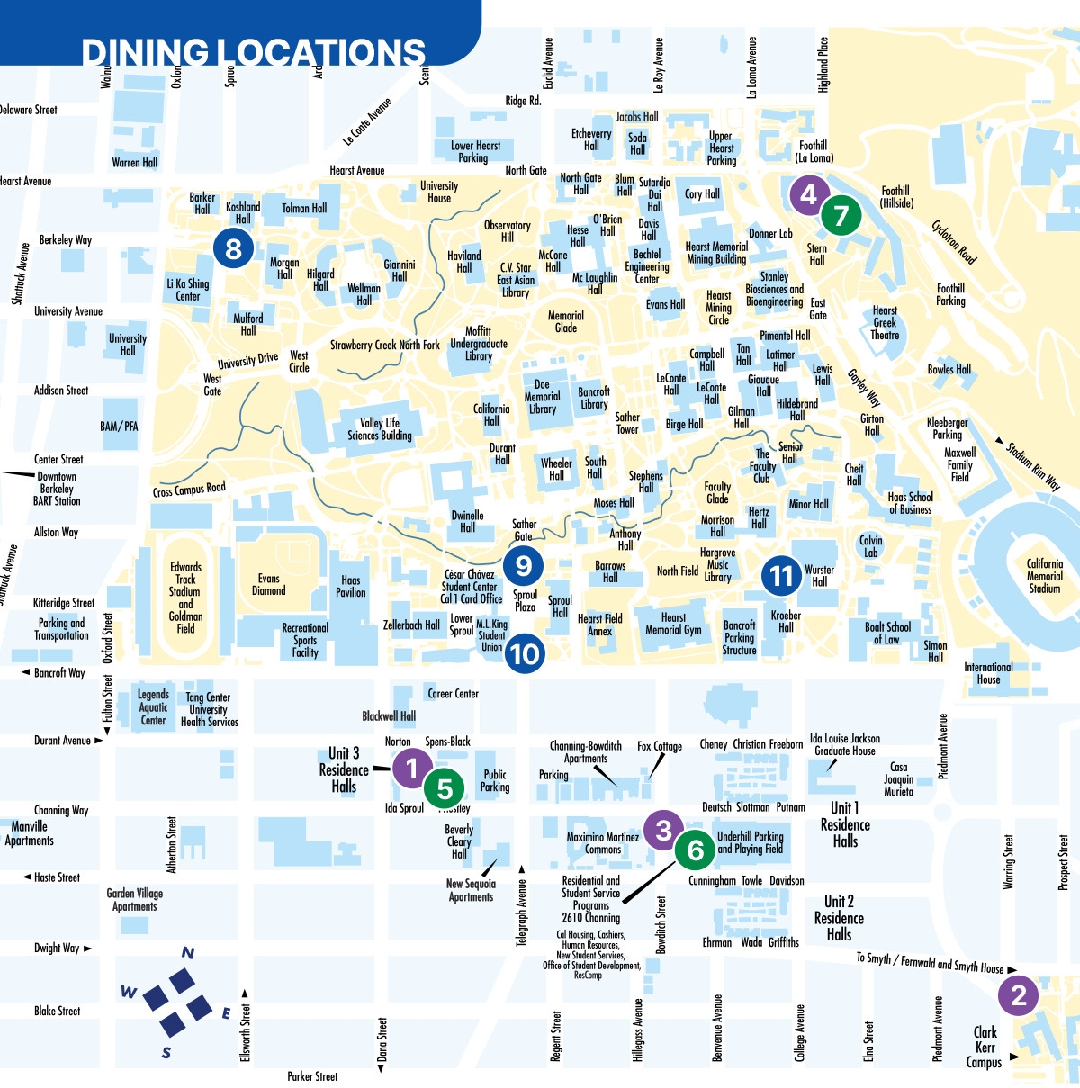 Campus Map Dining Campus Map Dining