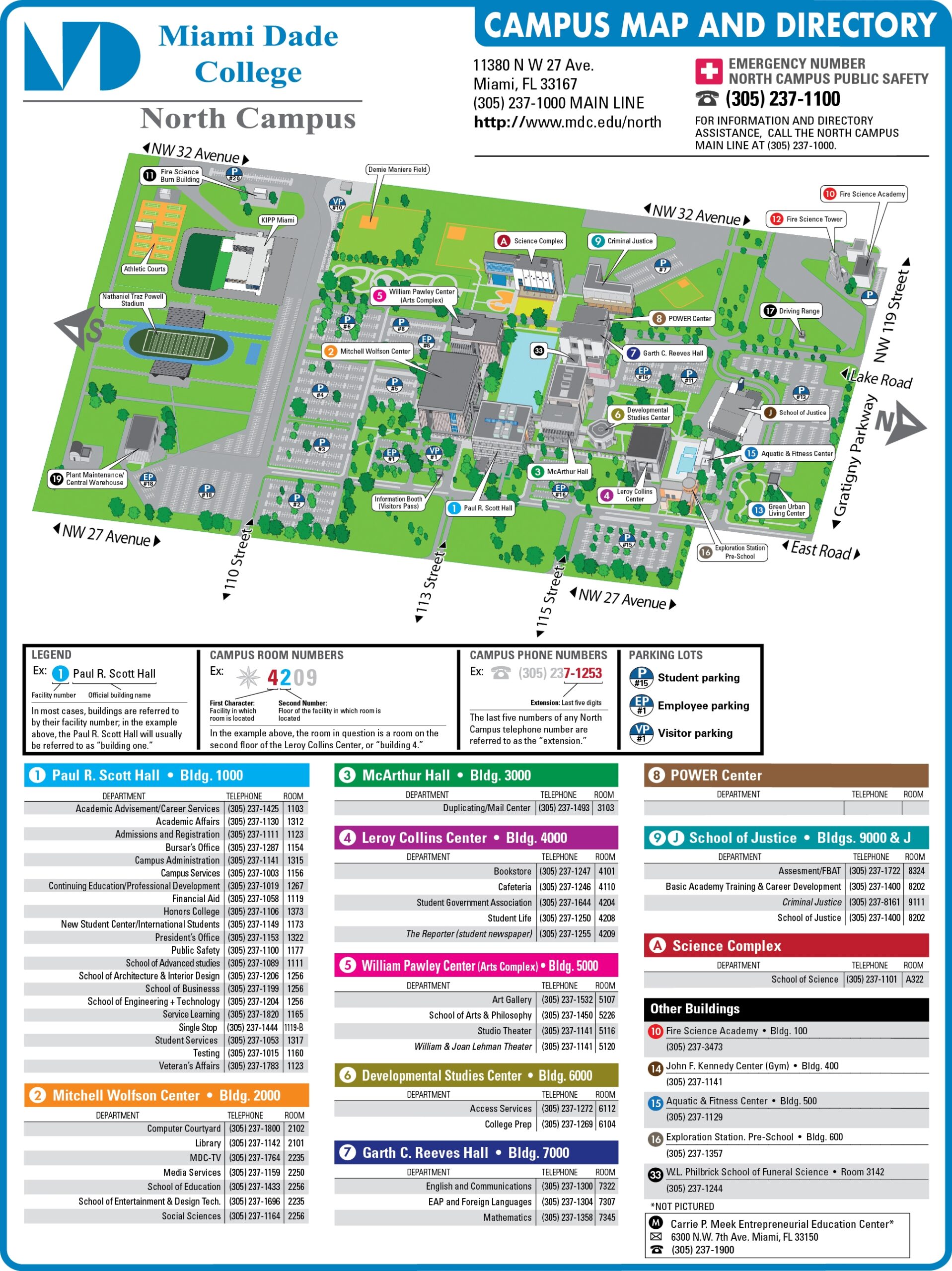Campus Map Directions North Campus Miami Dade College Campus Map Directions North Campus Miami Dade College