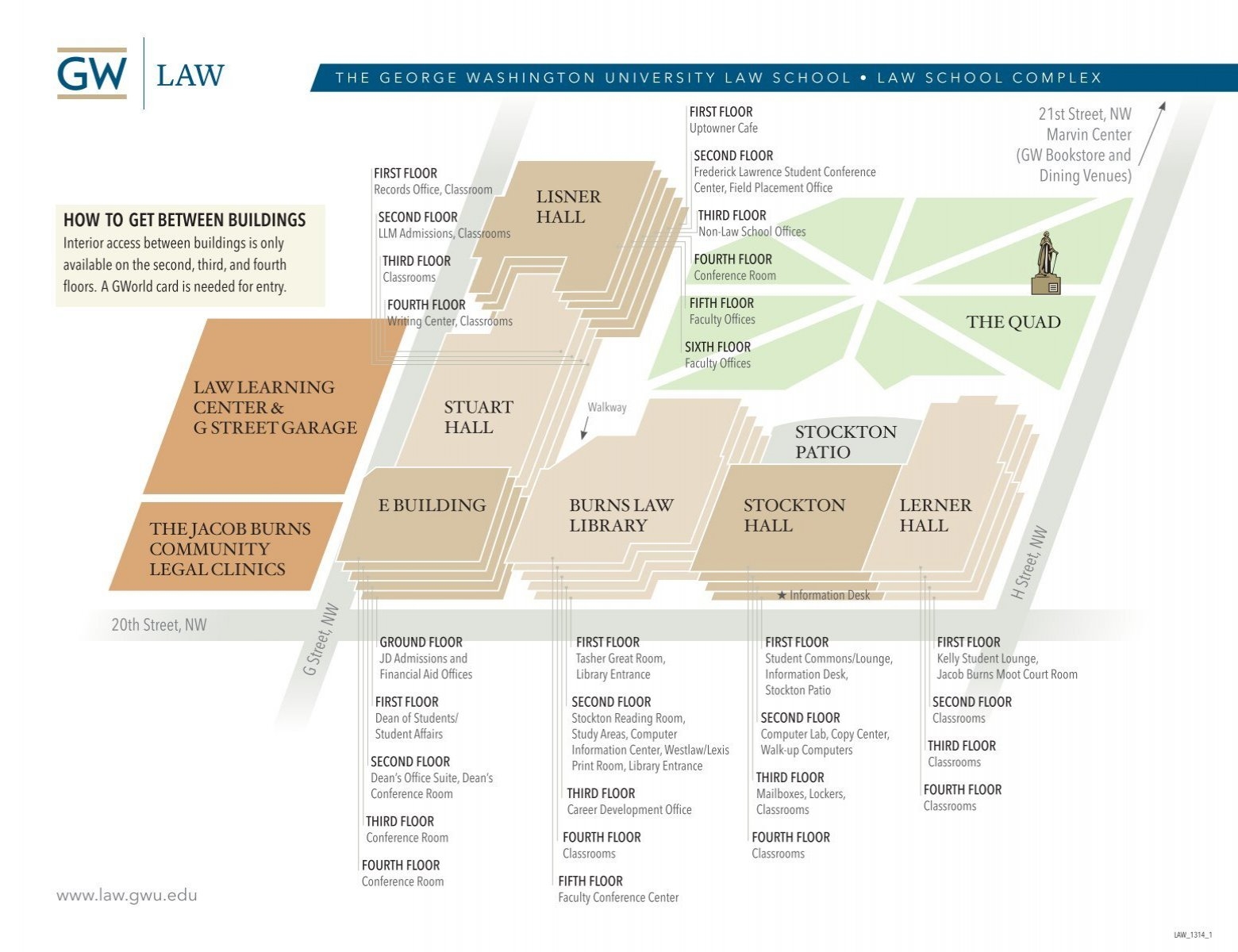 Campus Map George Washington University Law School
