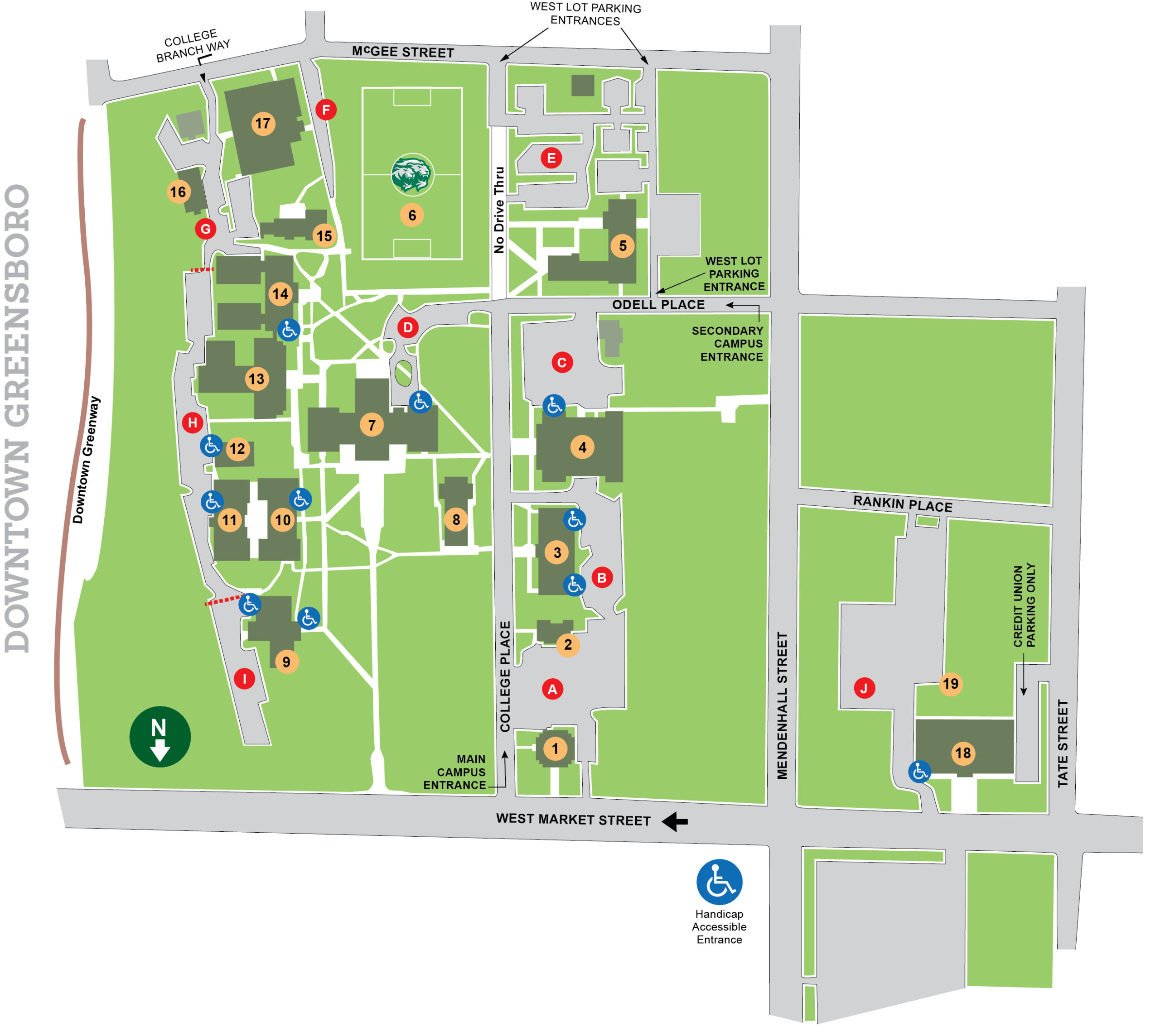 gcc main campus map