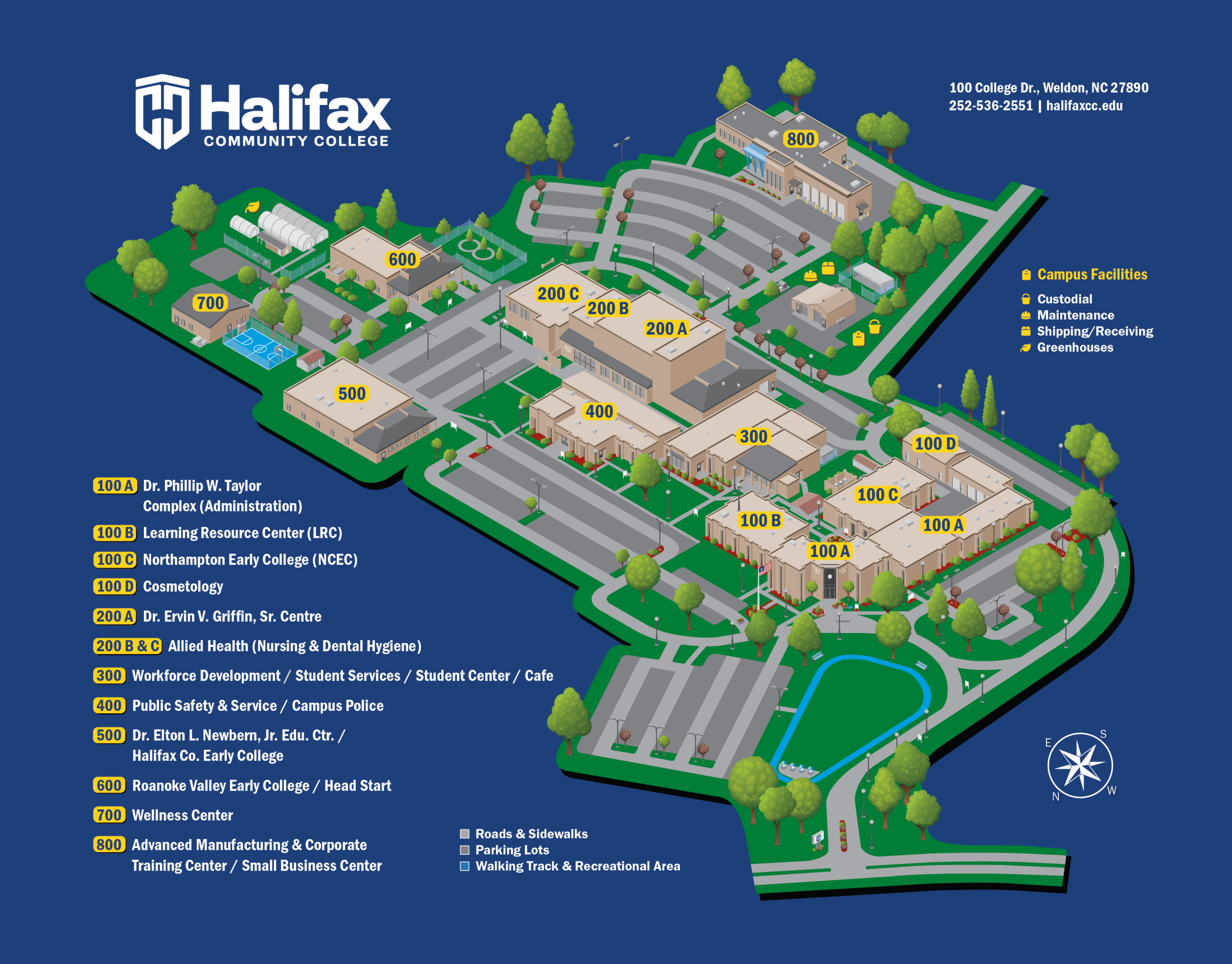 Campus Map Halifax Community College Campus Map Halifax Community College
