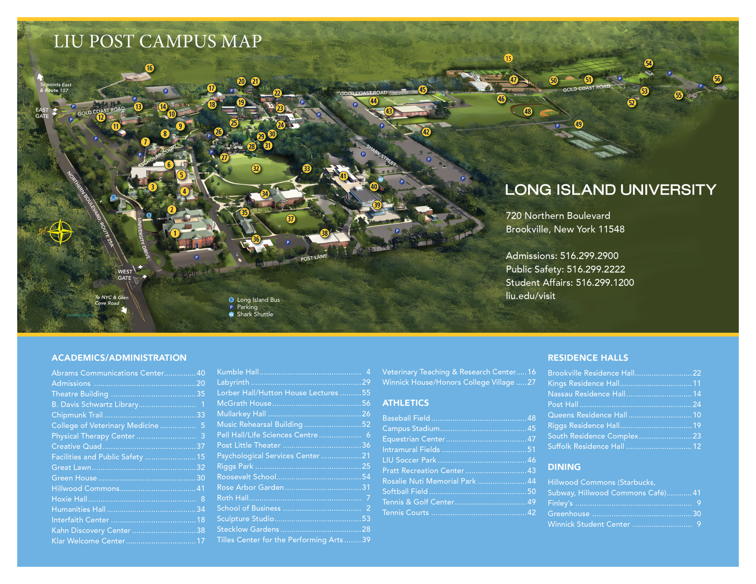 Campus Map Long Island University Campus Map Long Island University