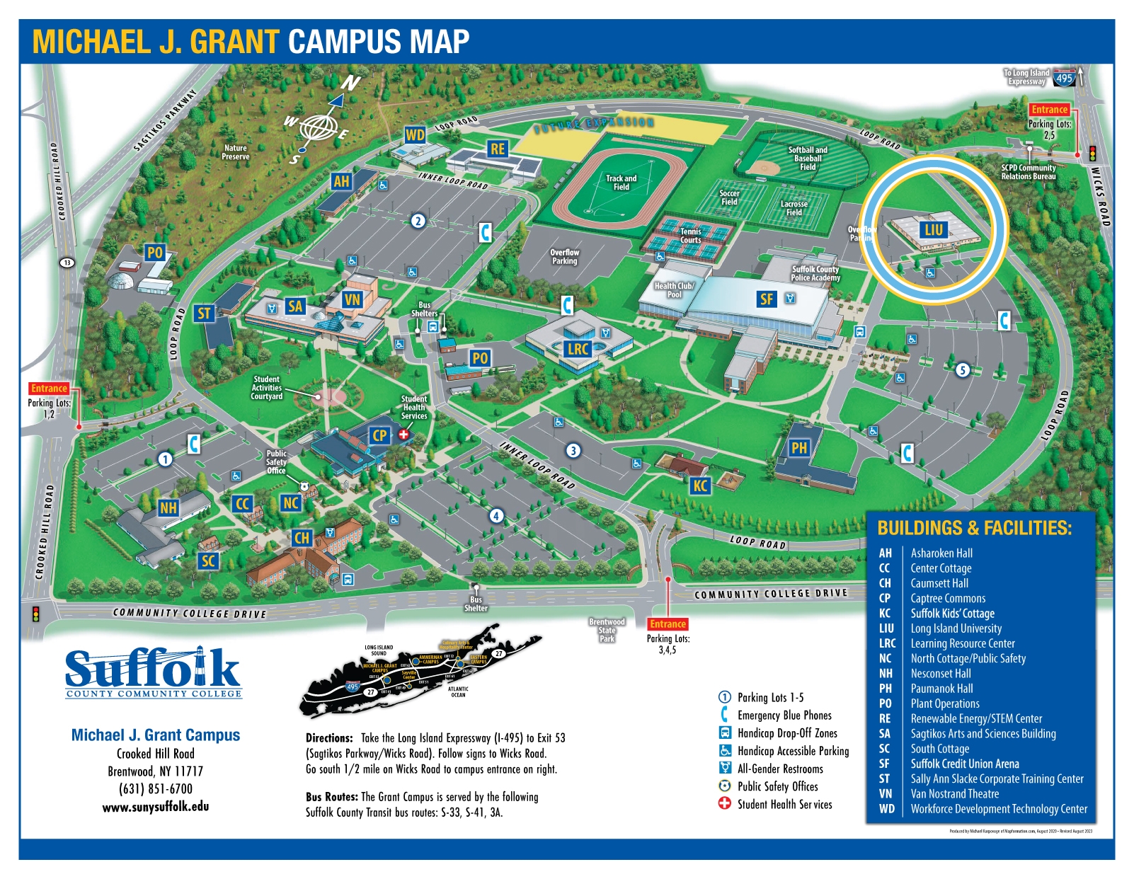 Campus Map Long Island University Campus Map Long Island University