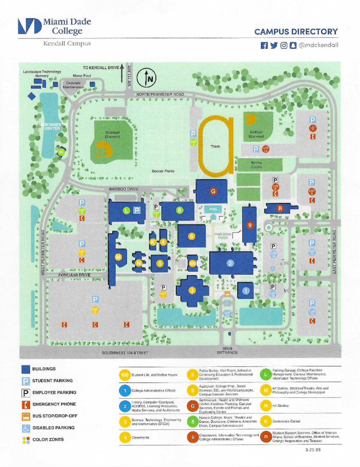 Campus Map Miami Dade College Kendall Campus Directory Studocu