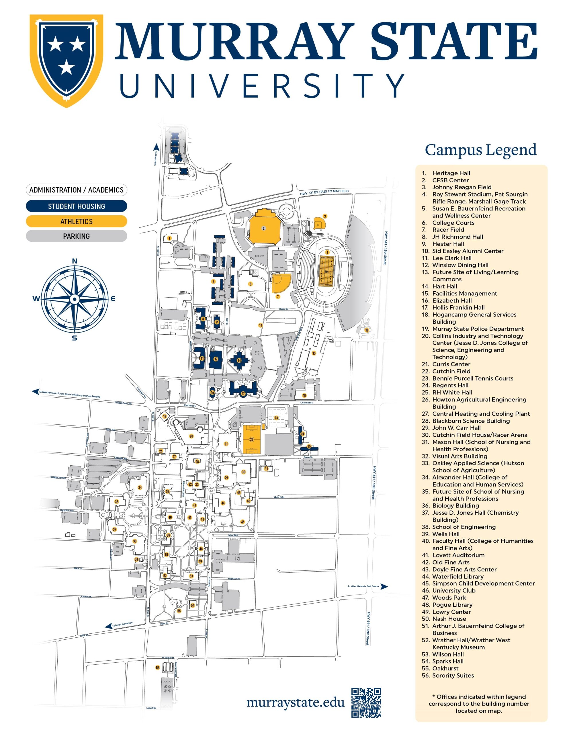 Campus Map Murray State University Campus Map Murray State University