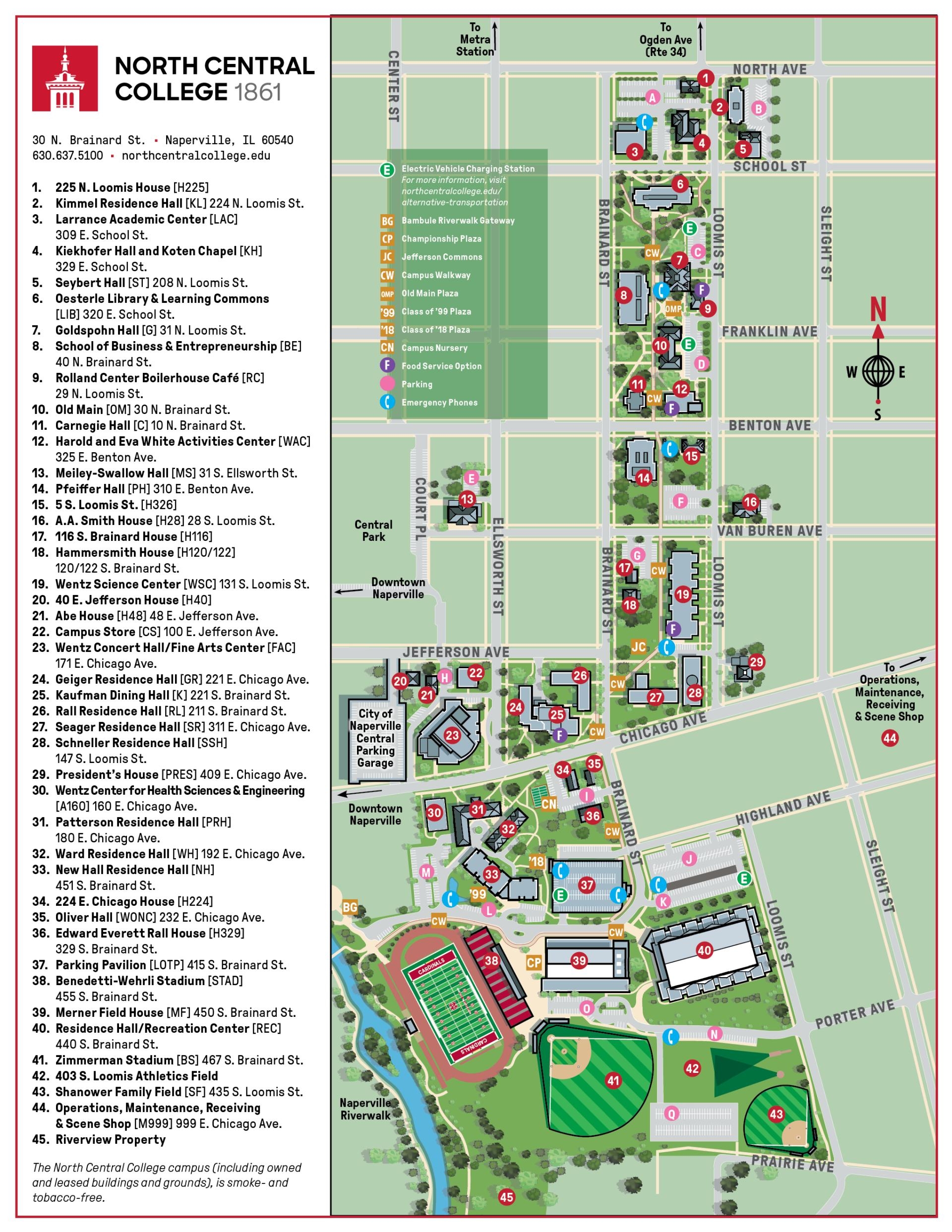 Campus Map North Central College