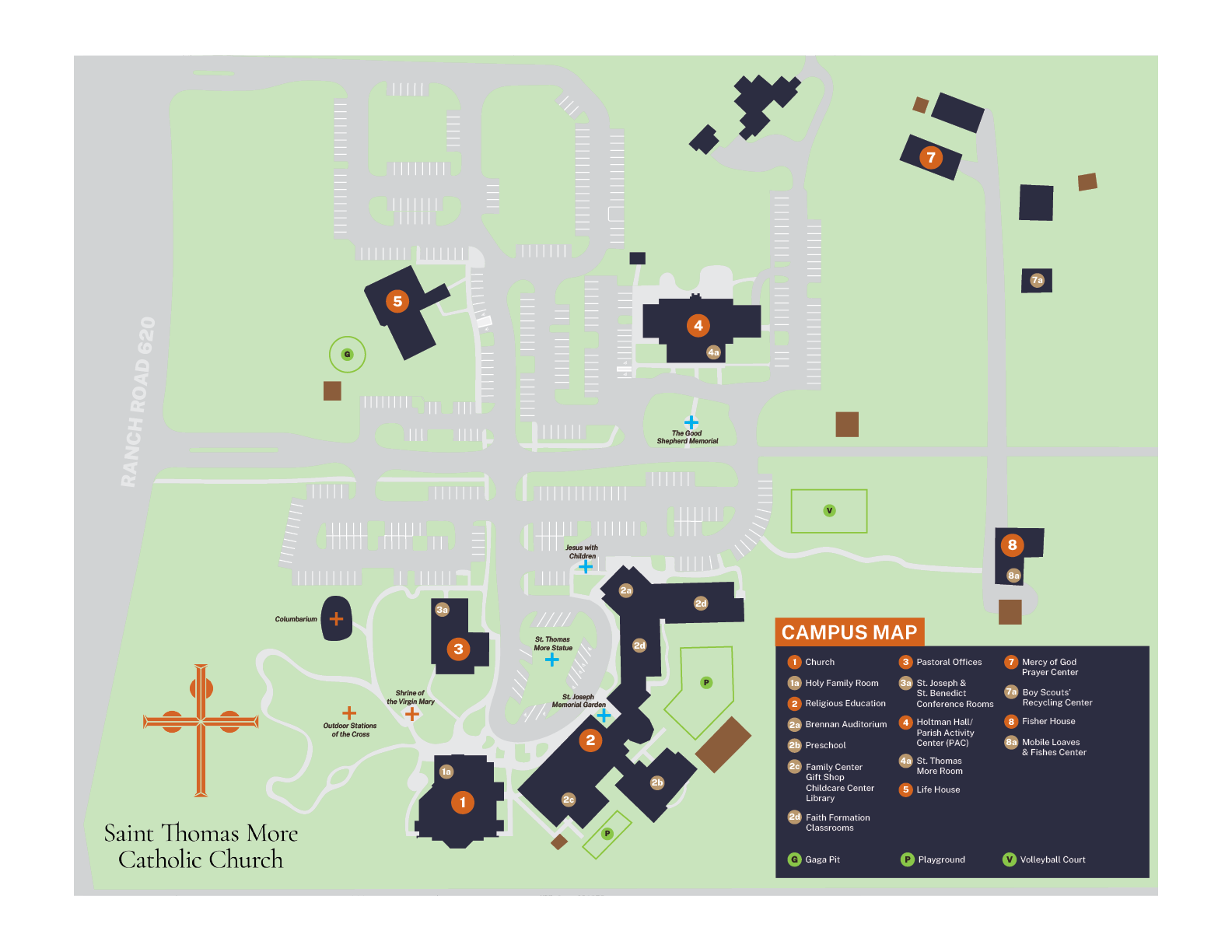 catholic university campus map