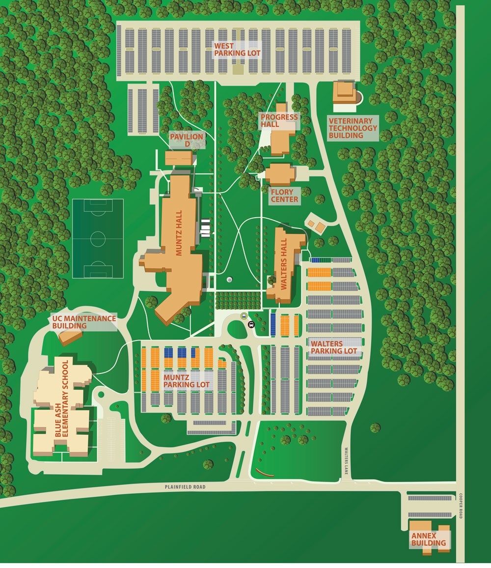 university of cincinnati campus map