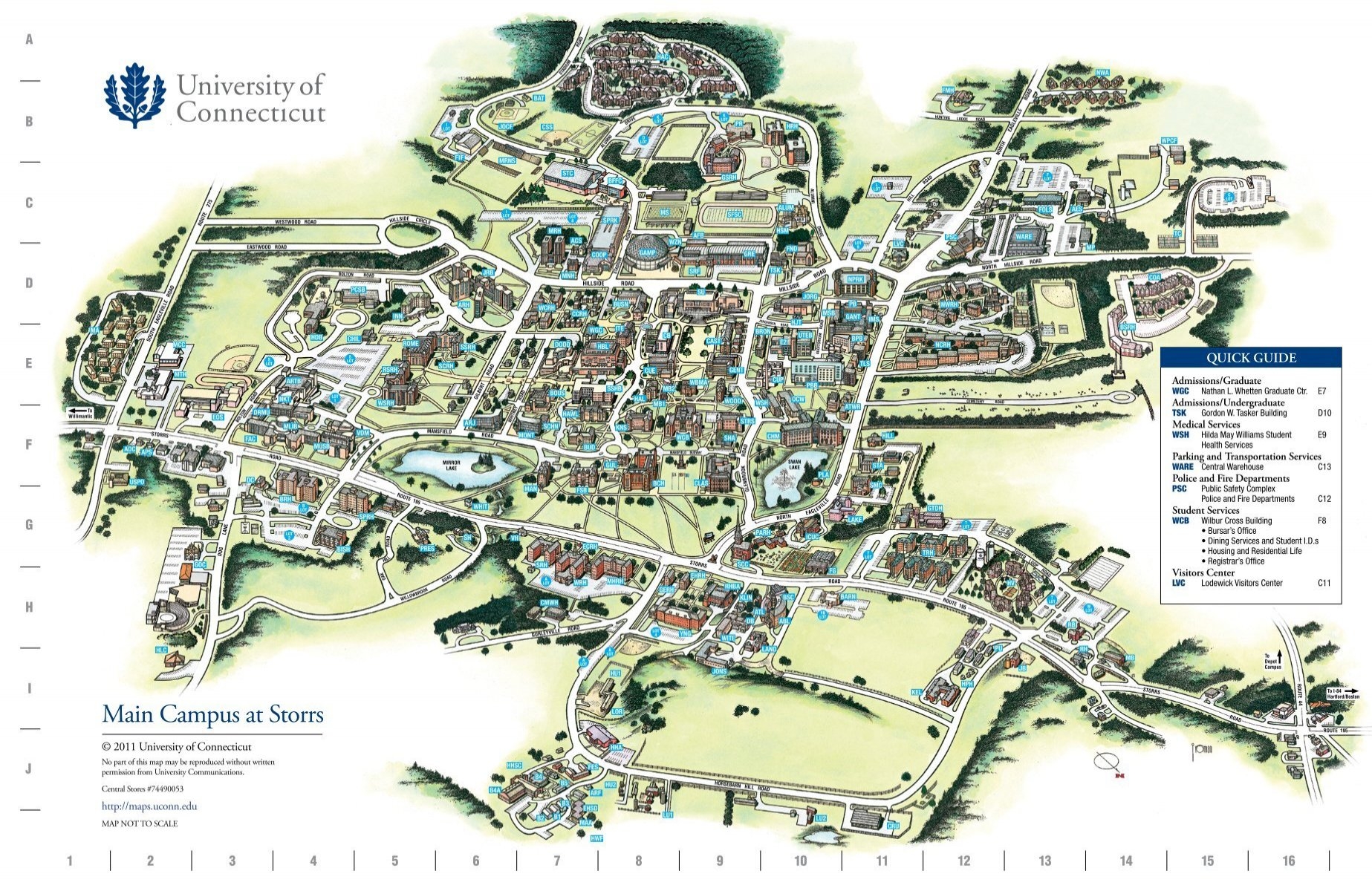 Campus Map University Of Connecticut Campus Map University Of Connecticut
