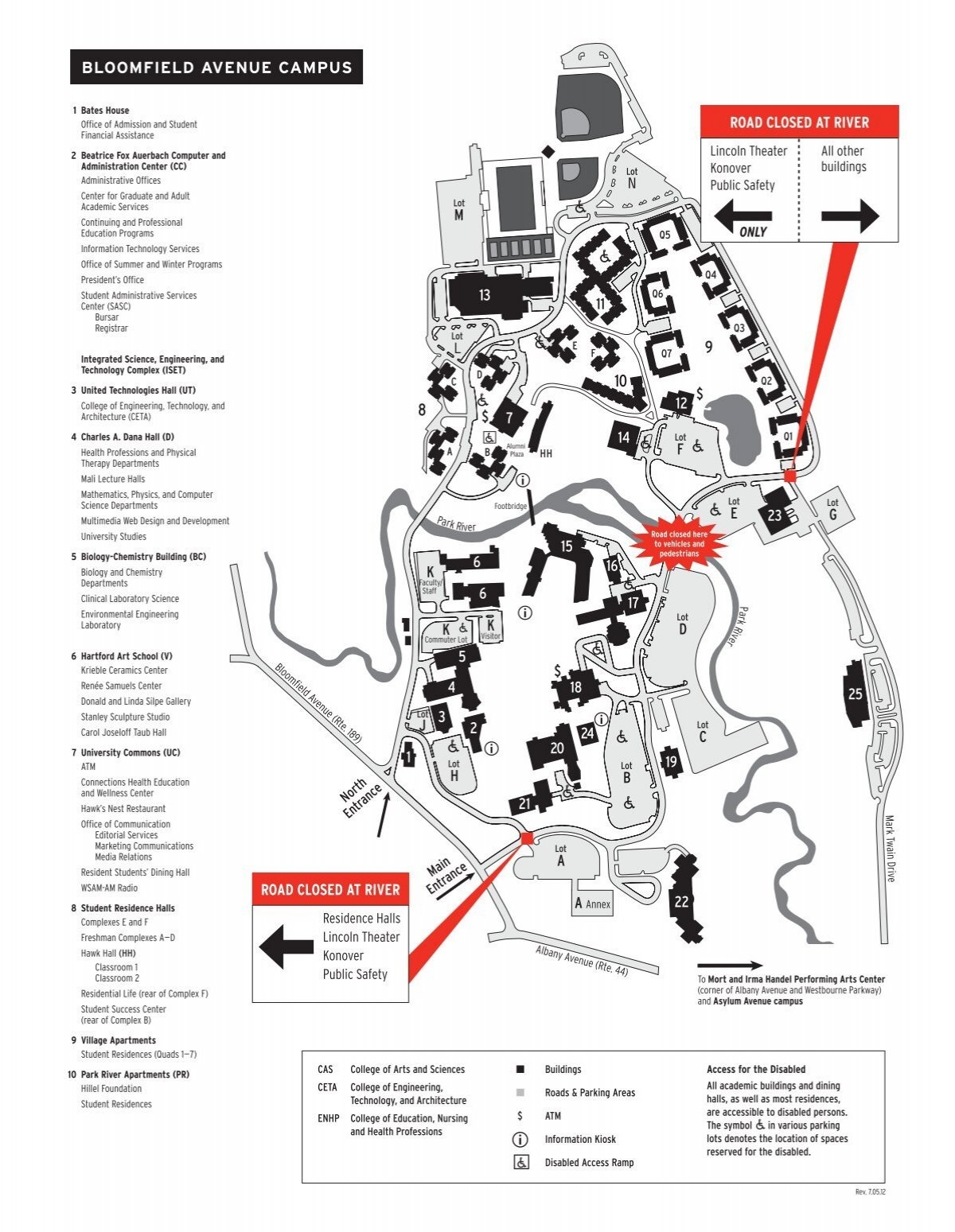 Campus Map University Of Hartford