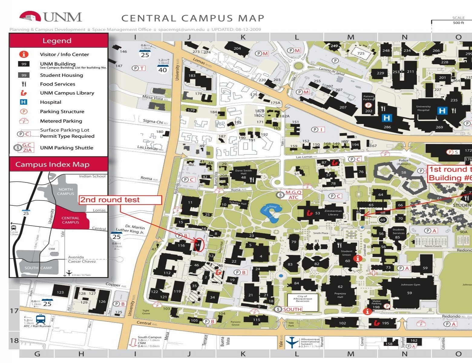 Campus Map University Of New Mexico