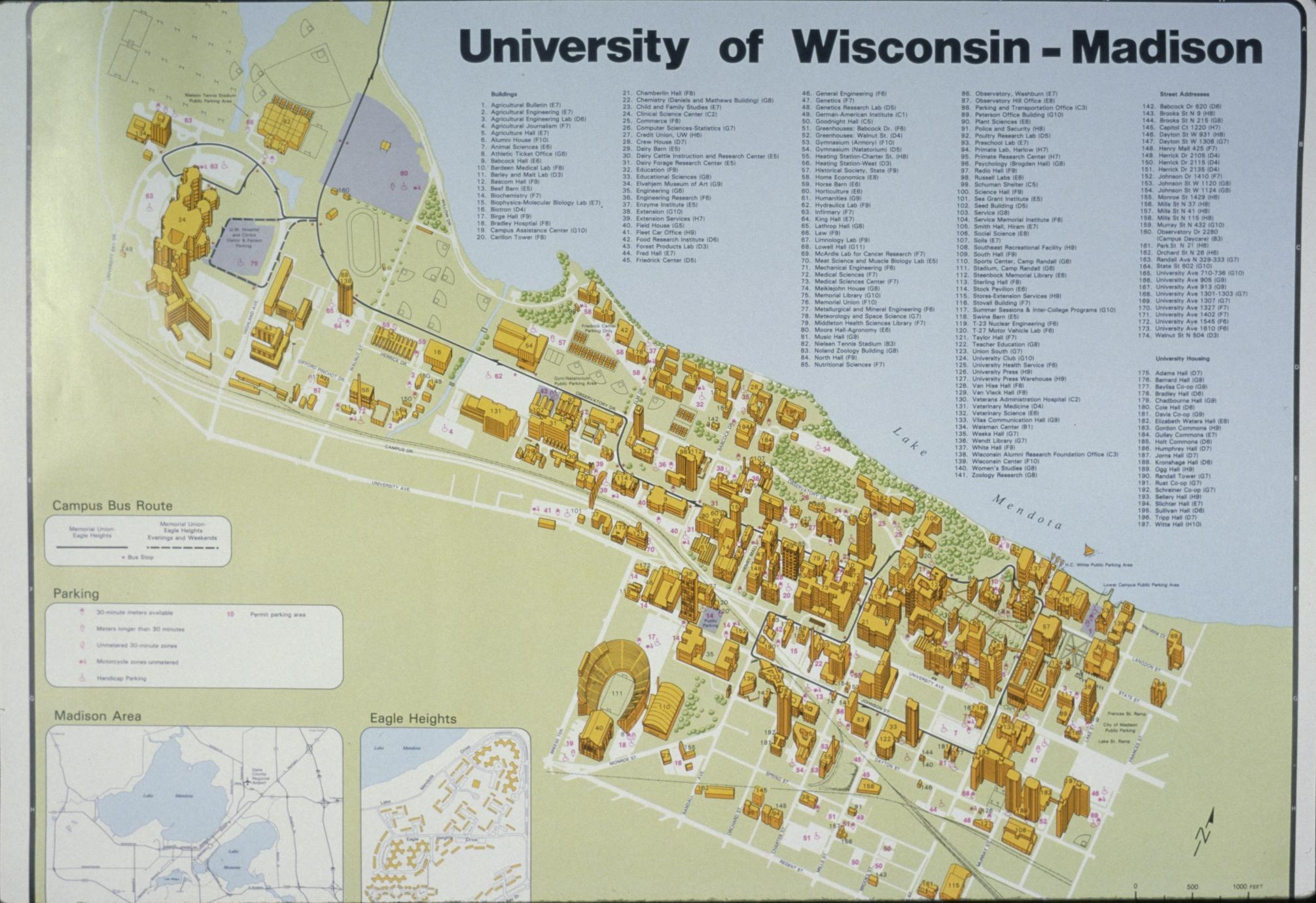Campus Map UWDC UW Madison Libraries