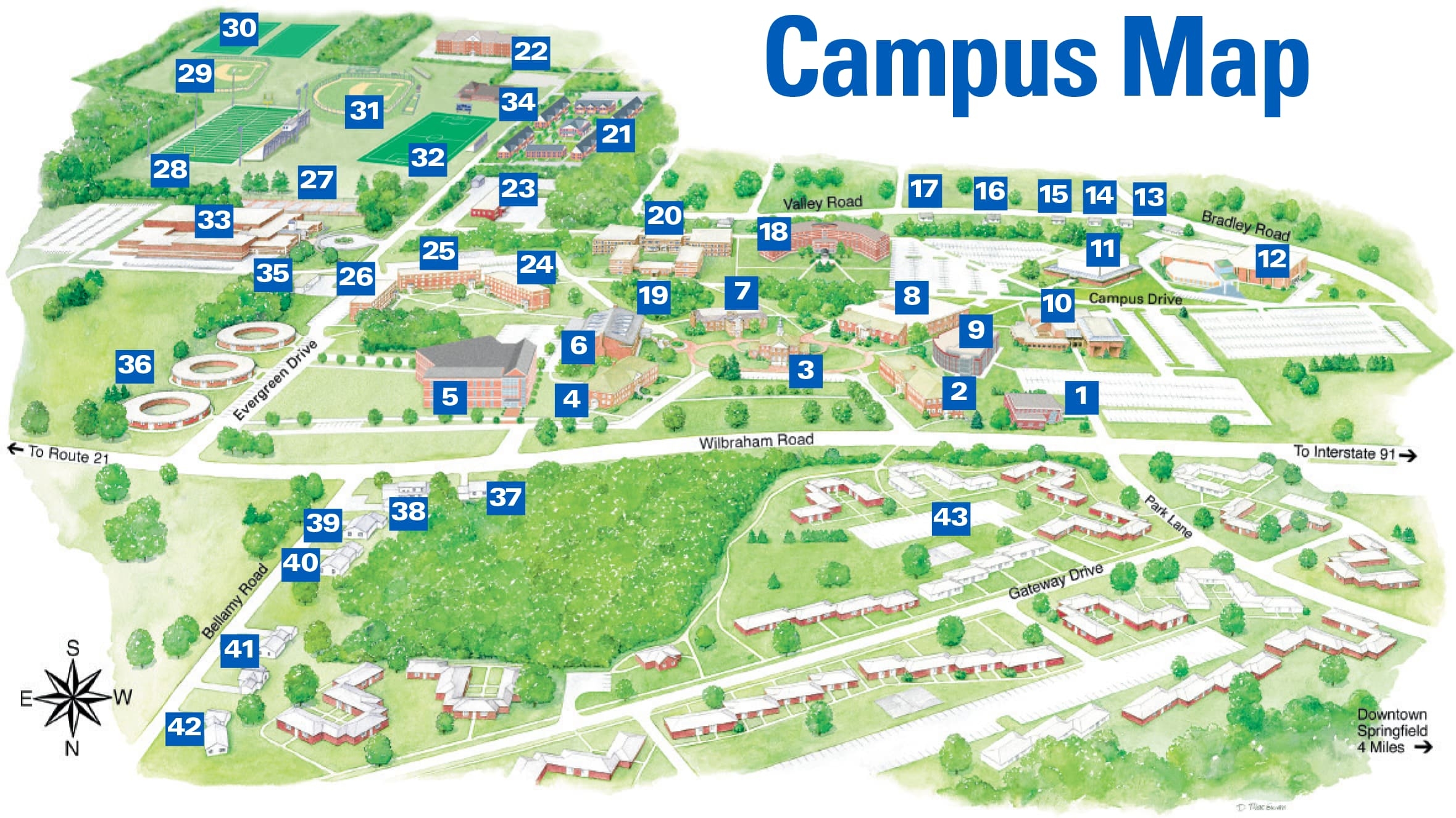Campus Map Visit Western New England University Campus Map Visit Western New England University