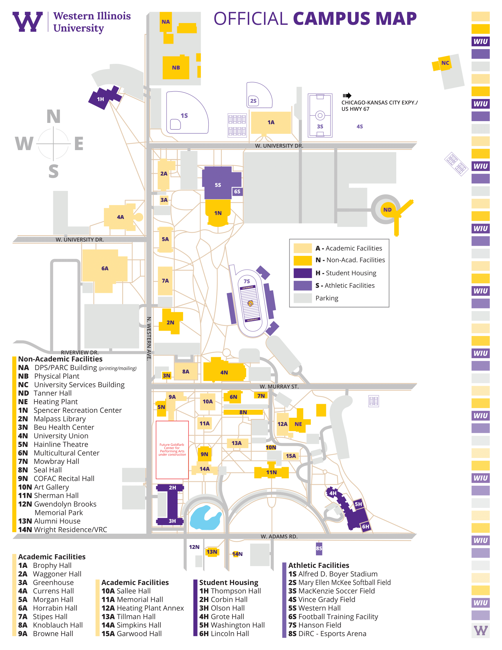 western university campus map
