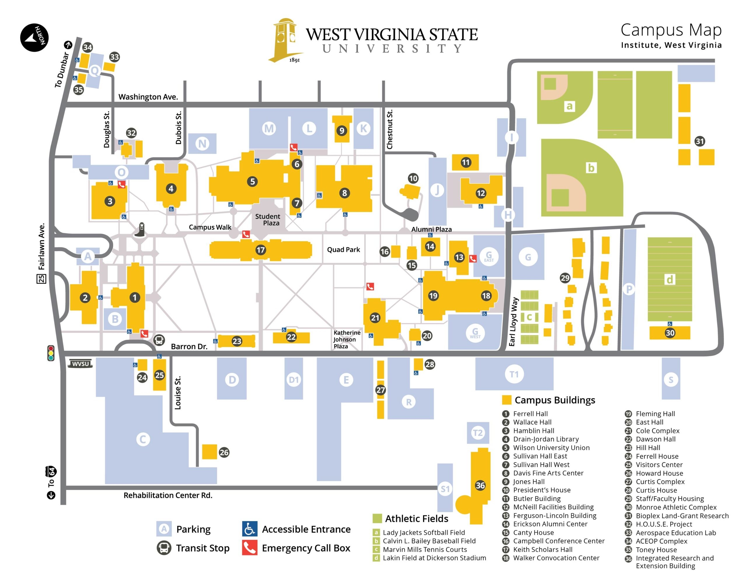 Campus Map West Virginia State University