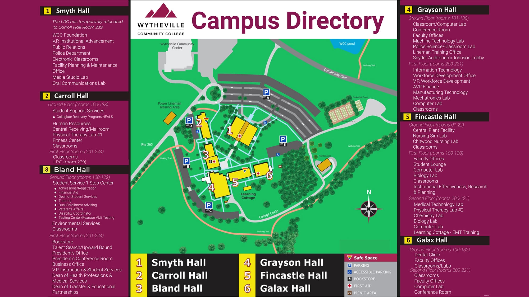 Campus Map Wytheville Community College Campus Map Wytheville Community College