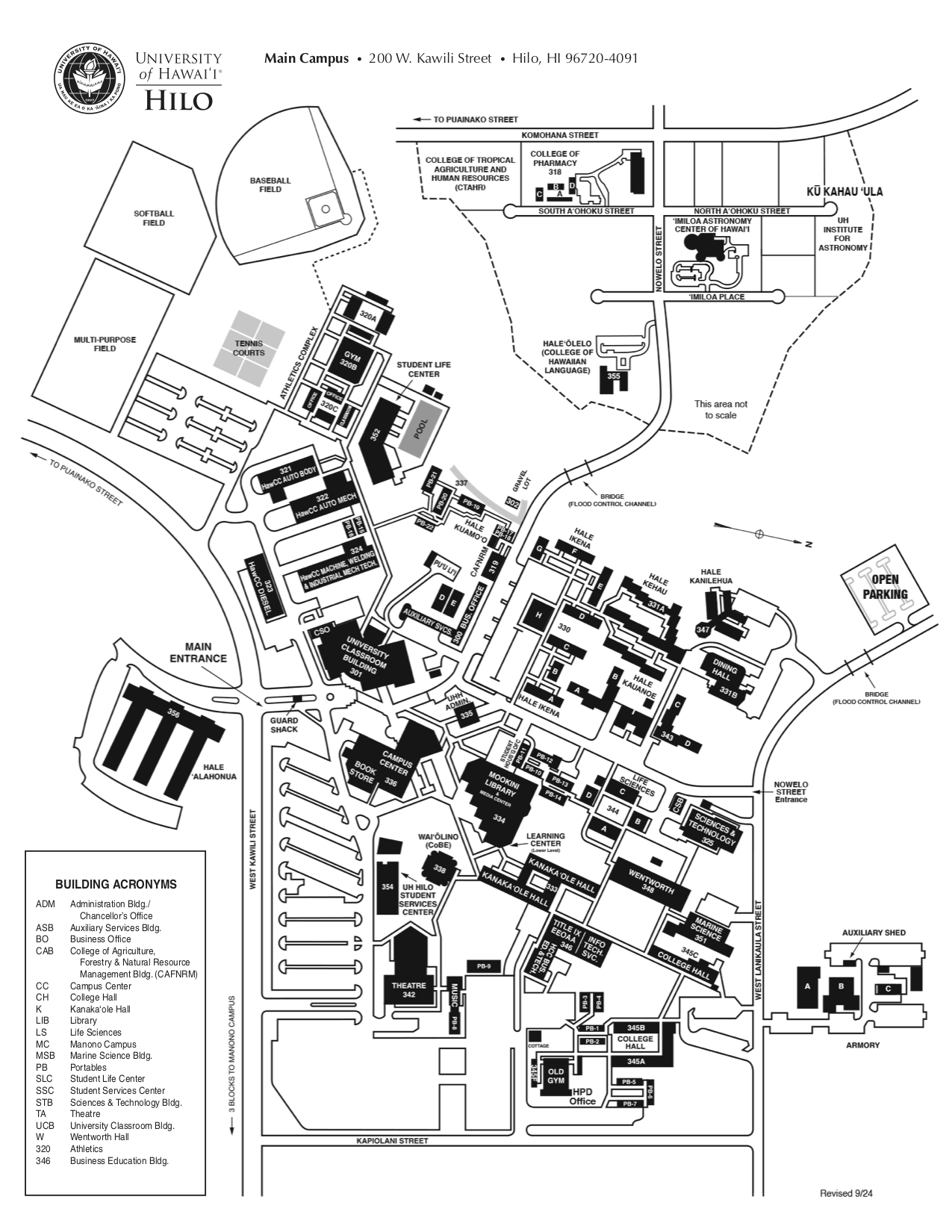 uh campus map