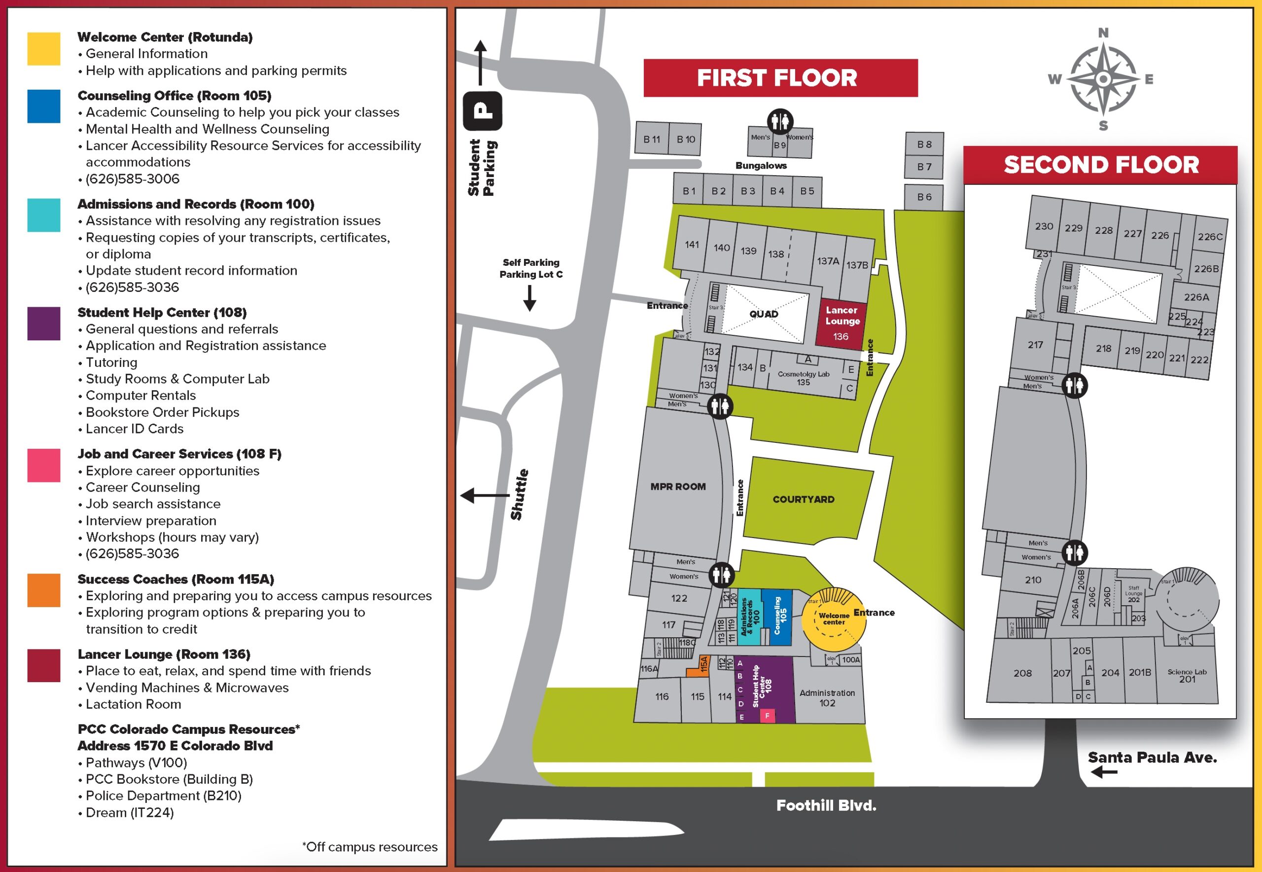 Campus Maps About PCC Pasadena City College