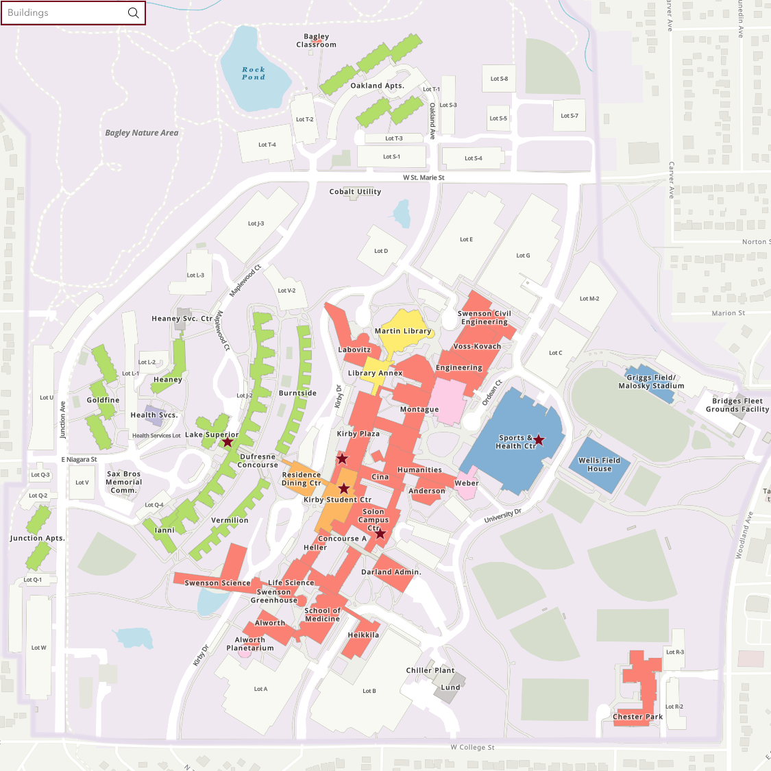 und campus map