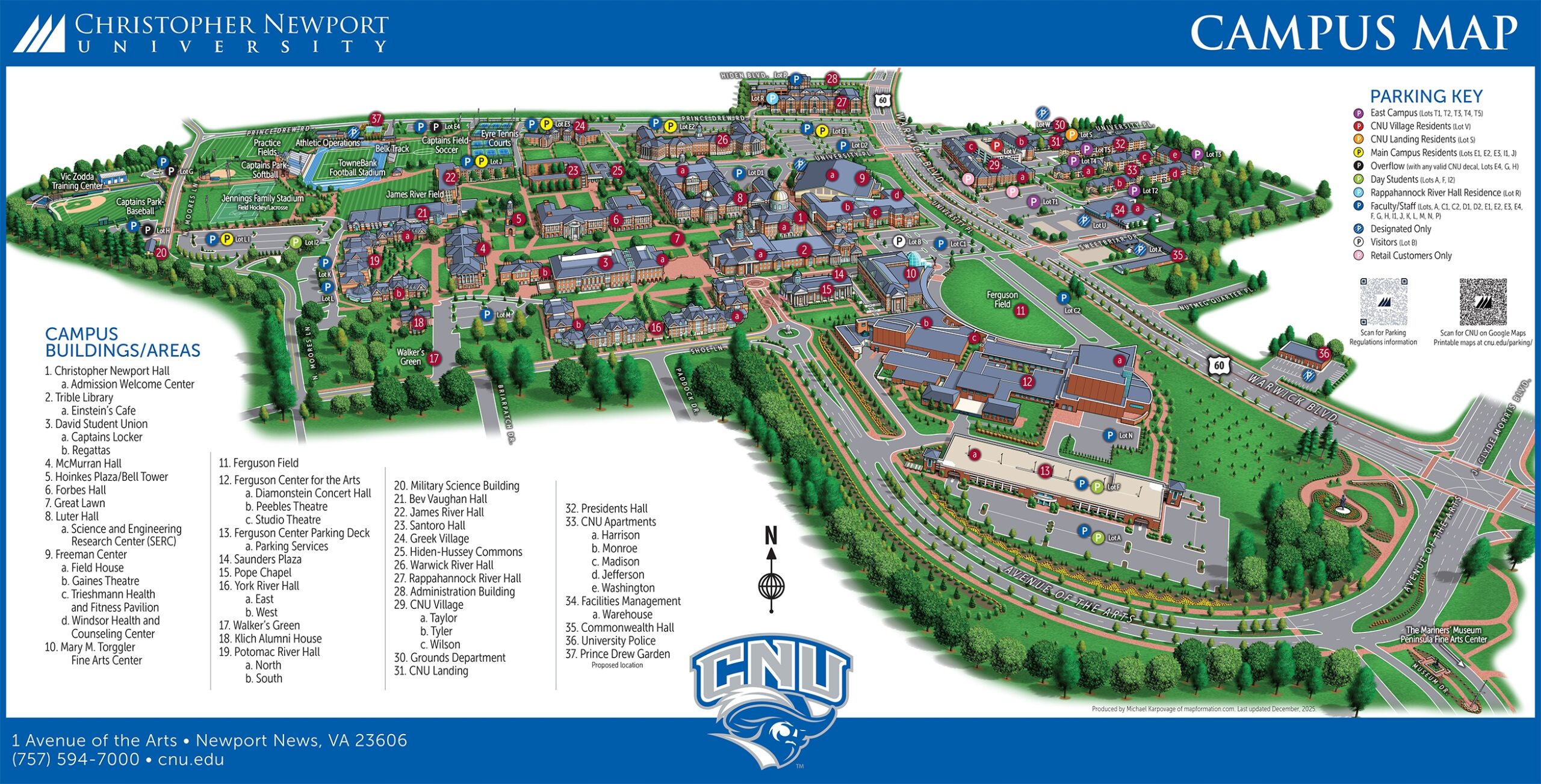 Campus Maps Christopher Newport University
