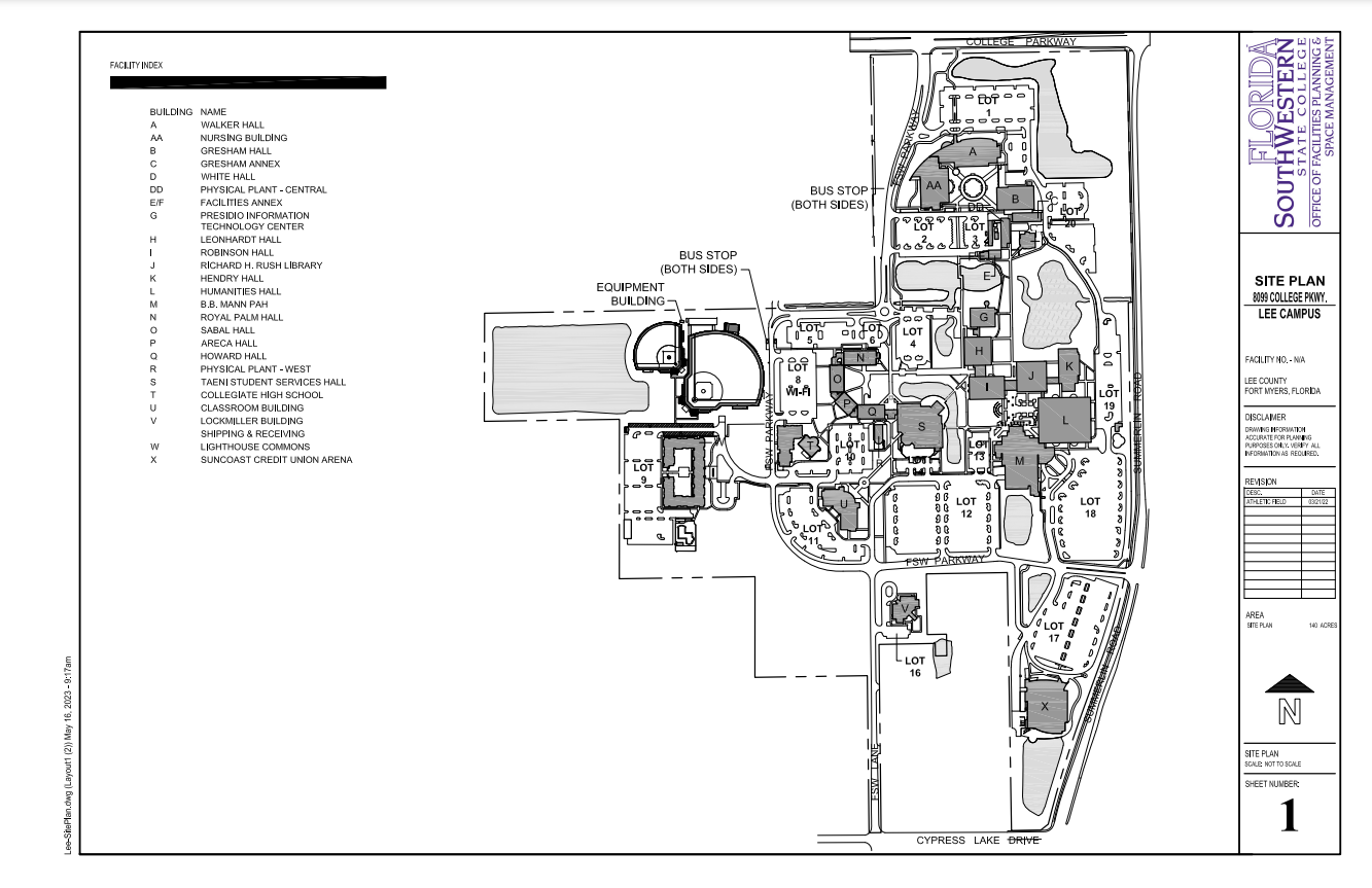 Campus Maps Florida SouthWestern State College