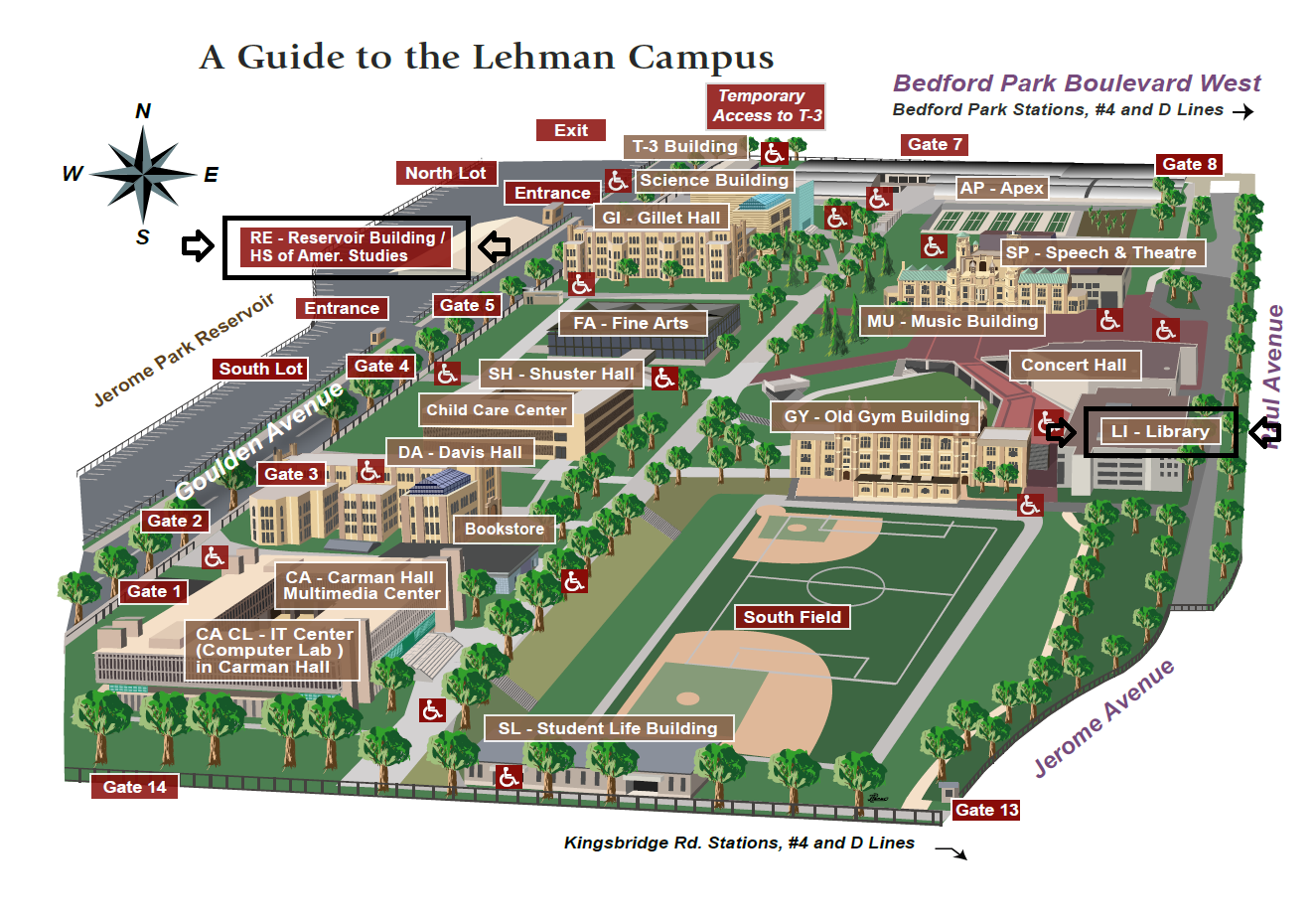 Campus Maps HSAS Library Website Research Guides At CUNY Lehman College