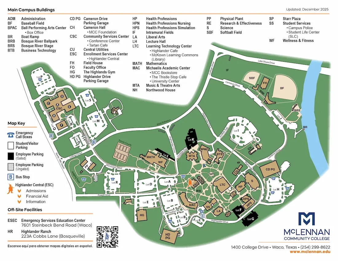 Campus Maps McLennan Community College Campus Maps McLennan Community College