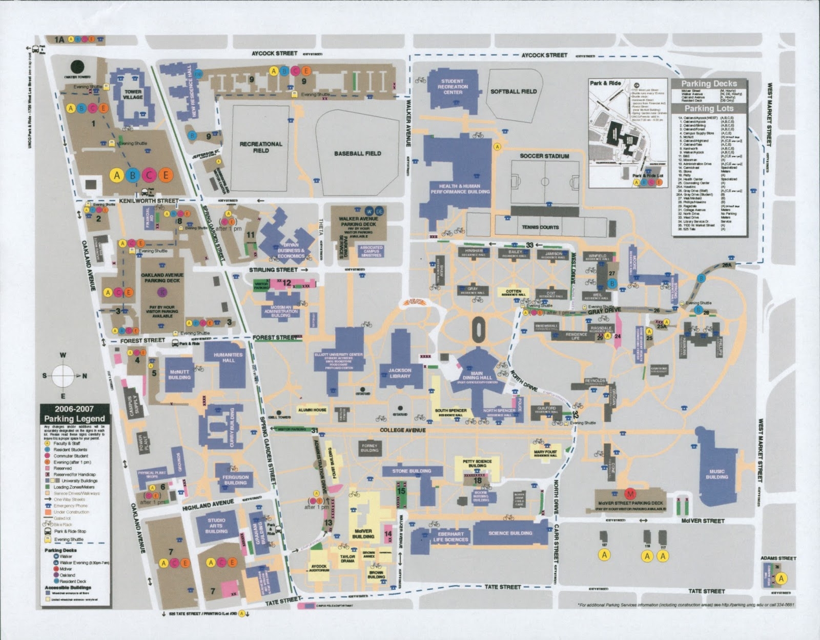 Campus Maps Part II UNCG University Libraries