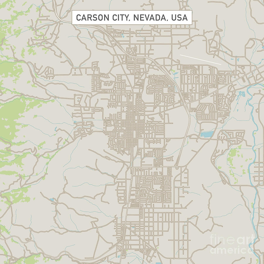 map of carson city nevada